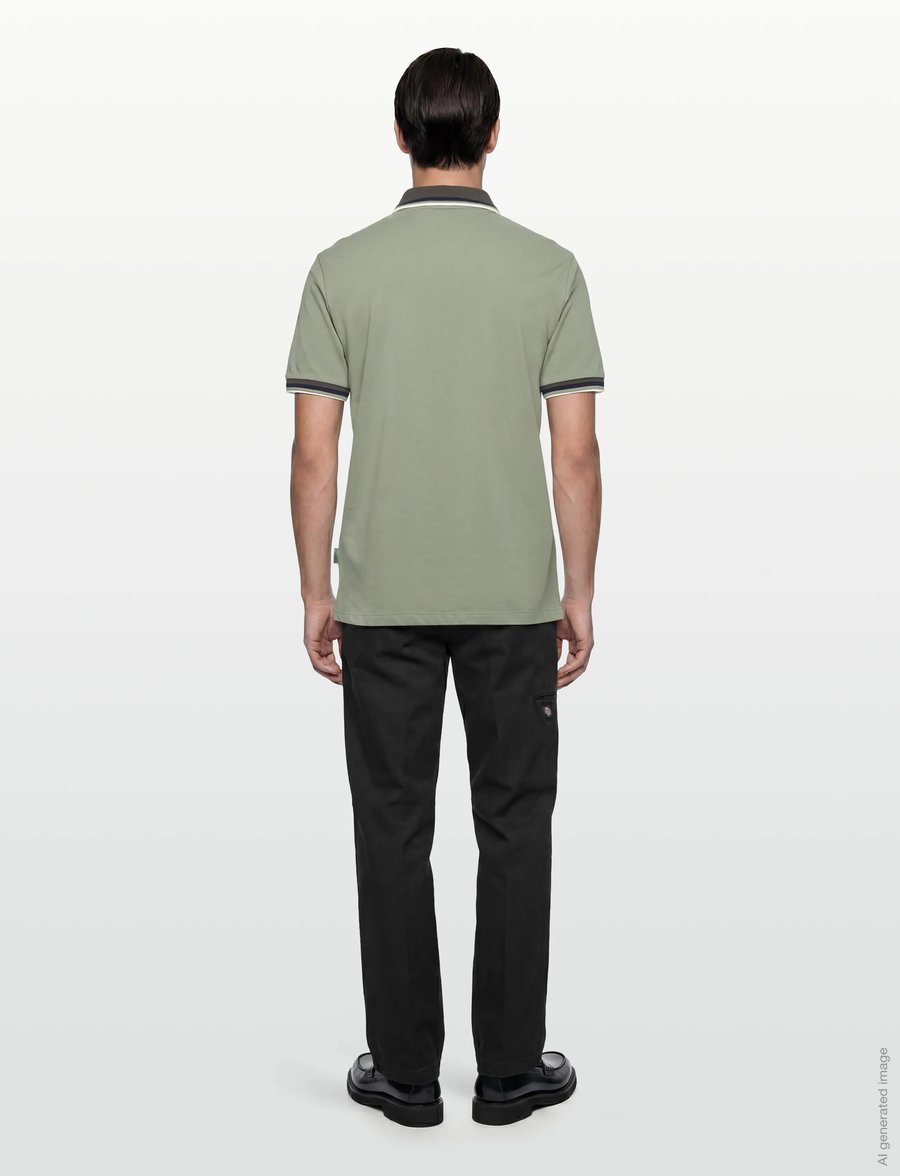 Armani Exchange - POLO SHIRT - kortærmede poloer - hedge green - 4
