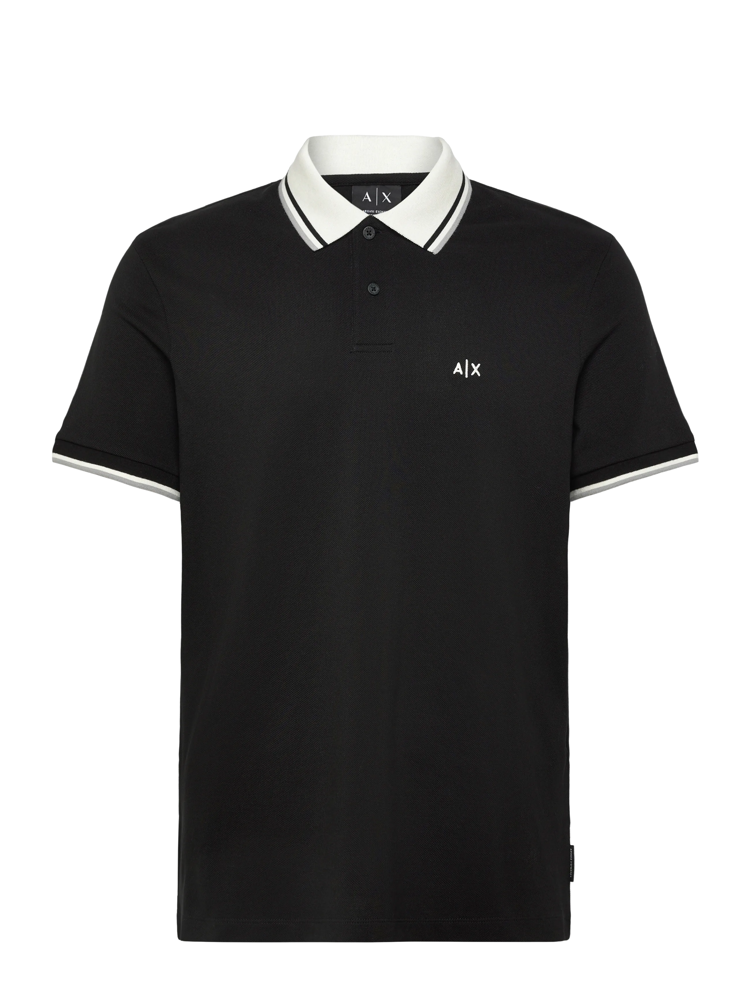 Armani Exchange POLO SHIRT - Poloer - BLACK / black