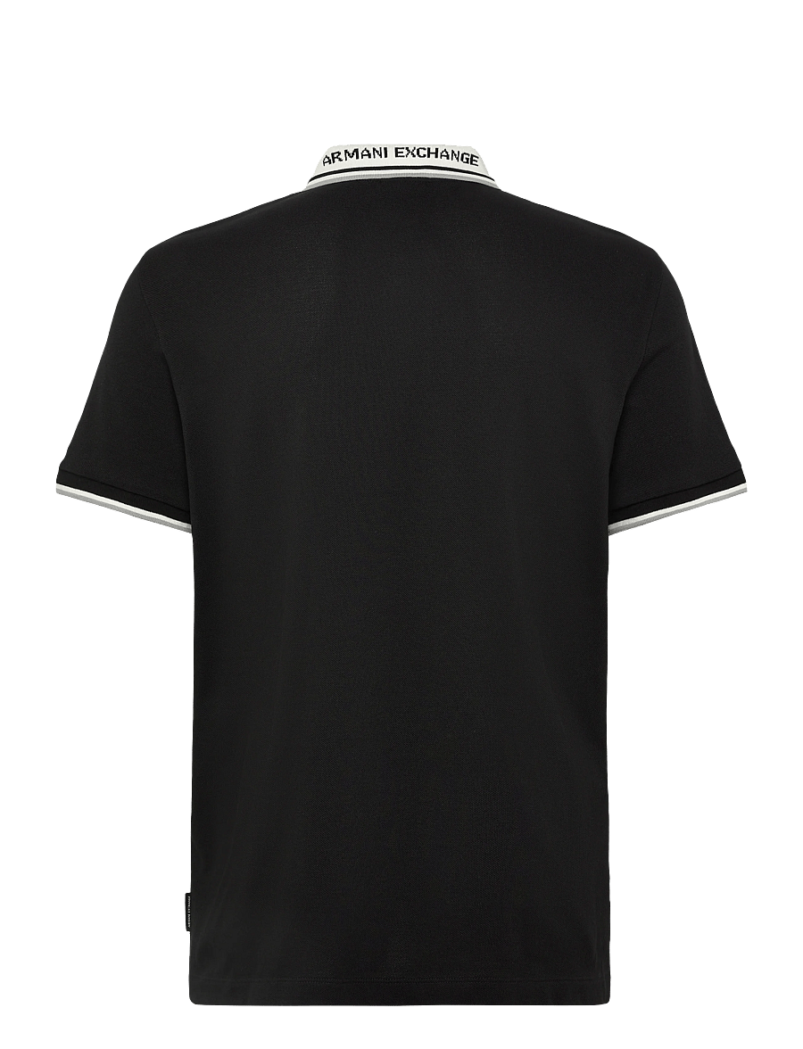Armani Exchange - POLO SHIRT - kortärmade pikéer - black - 2