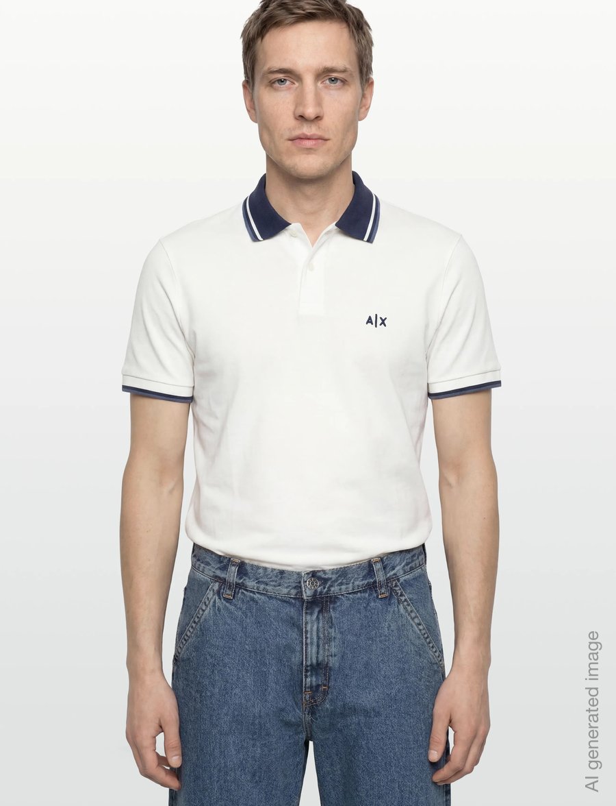 Armani Exchange - POLO SHIRT - kurzärmelig - off white - 3