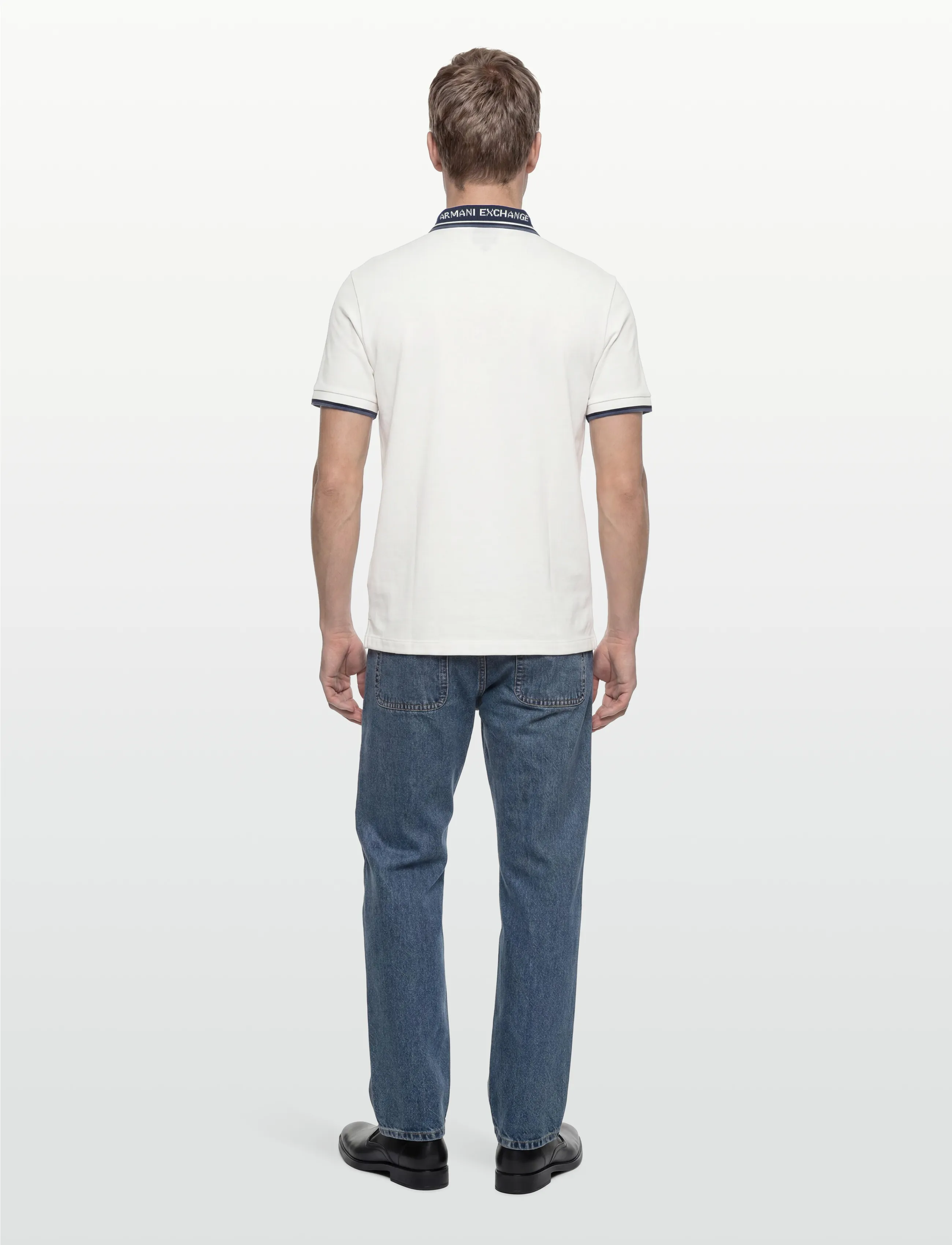 Armani Exchange - POLO SHIRT - short-sleeved polos - off white - 4