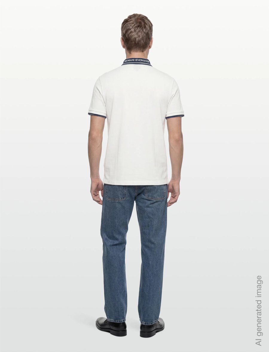 Armani Exchange - POLO SHIRT - lühikeste varrukatega polod - off white - 4