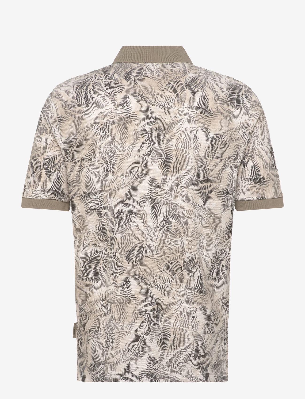 Armani Exchange - POLO SHIRT - short-sleeved polos - cream leaf allover b - 1