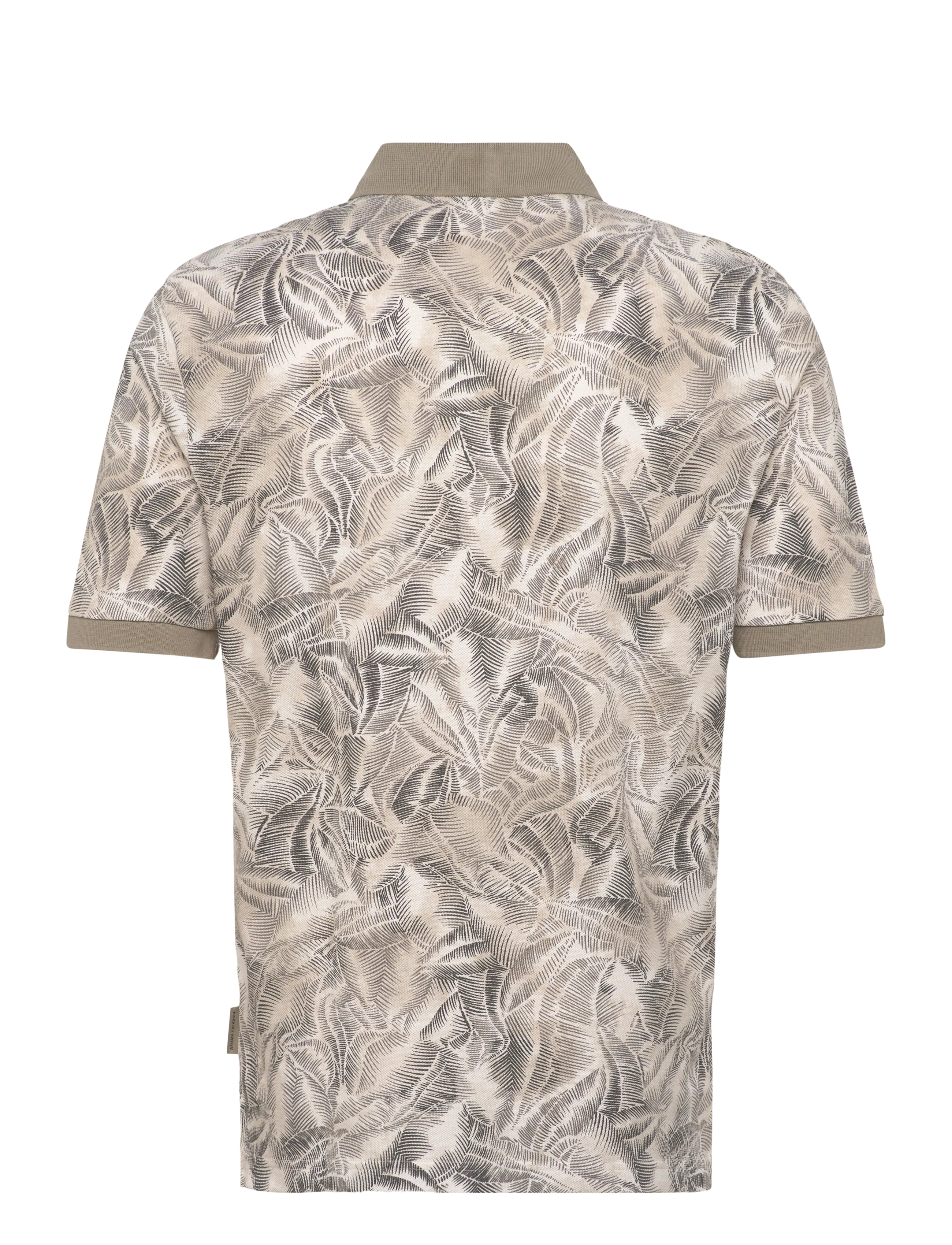 Armani Exchange - POLO SHIRT - kurzärmelig - cream leaf allover b - 2