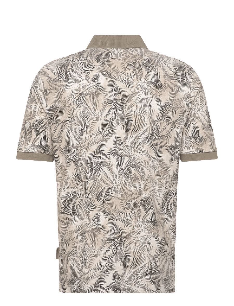 Armani Exchange - POLO SHIRT - short-sleeved polos - cream leaf allover b - 2