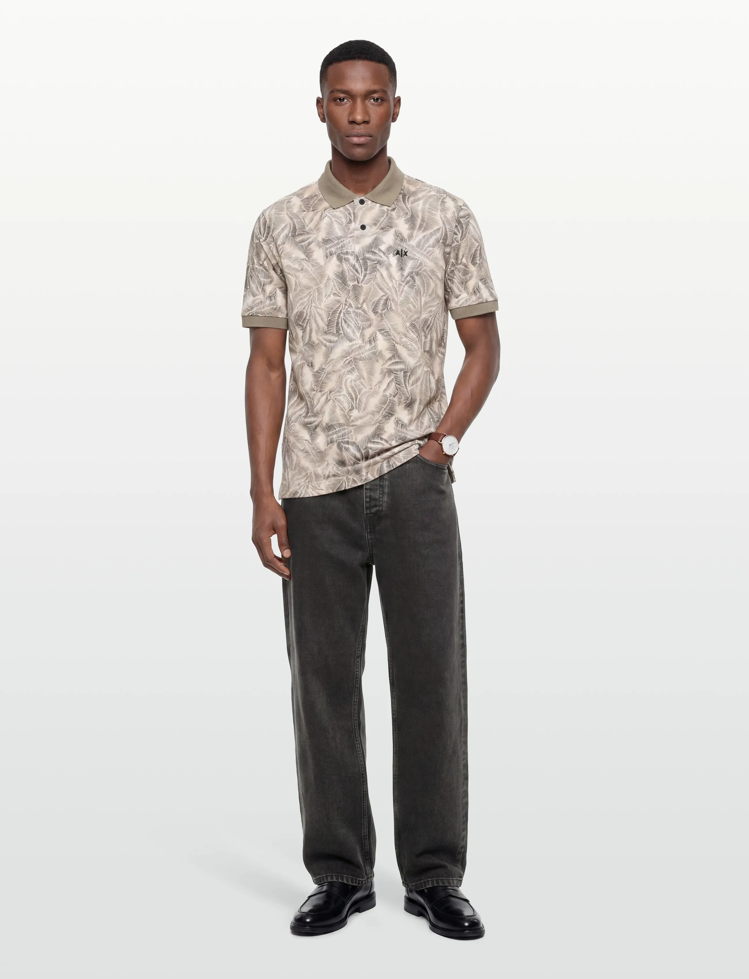 Armani Exchange Polo Shirt, XS, Polos, Mehrfarbig/gemustert - Short-sleeved, Männerswear