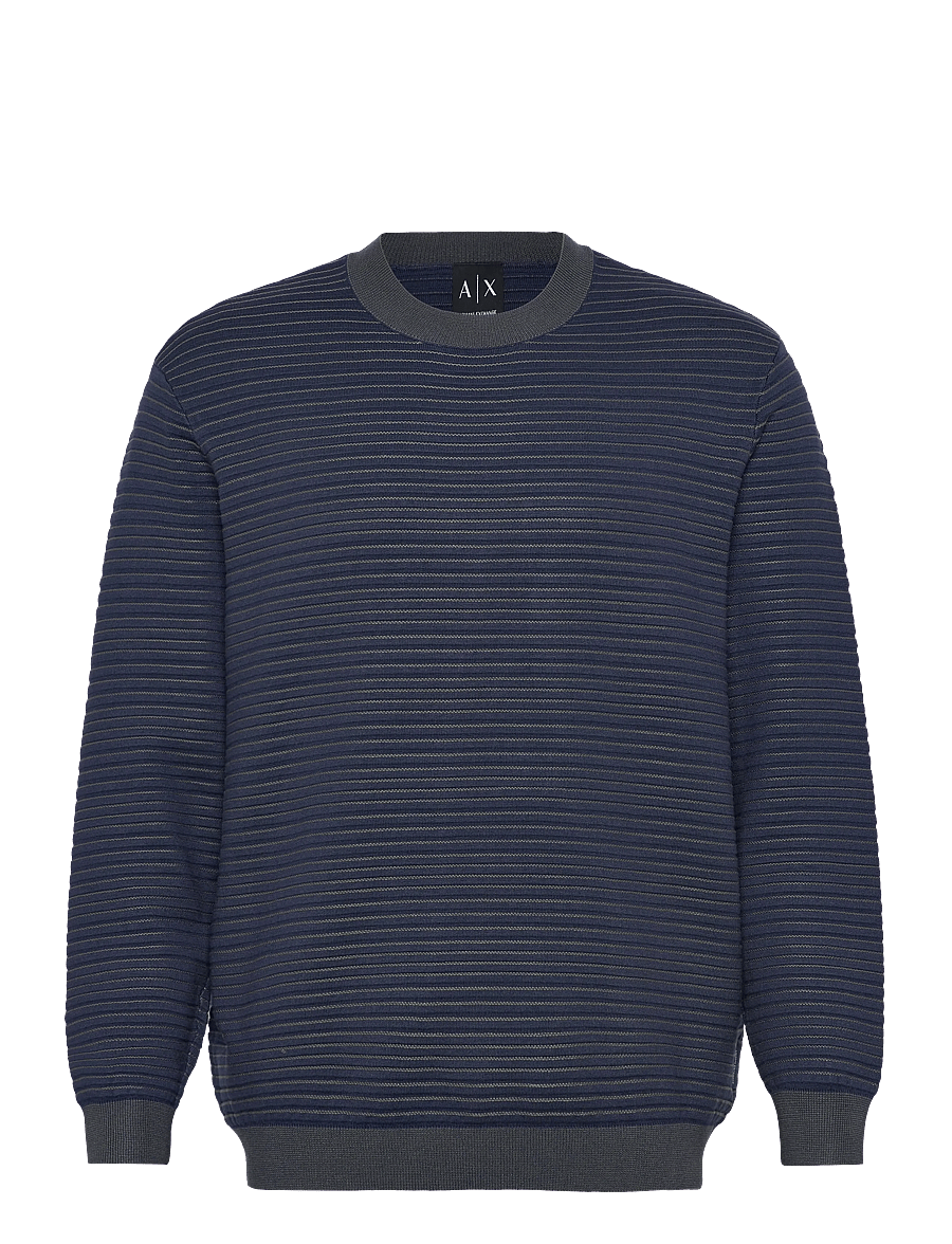 Armani Exchange - PULLOVER - round necks - dress blue/chimera s - 1