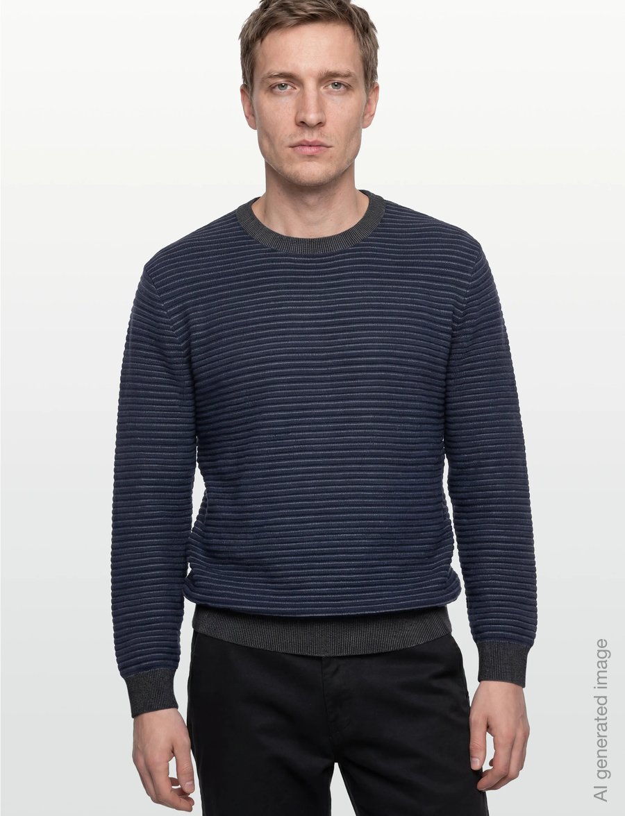 Armani Exchange - PULLOVER - round necks - dress blue/chimera s - 3