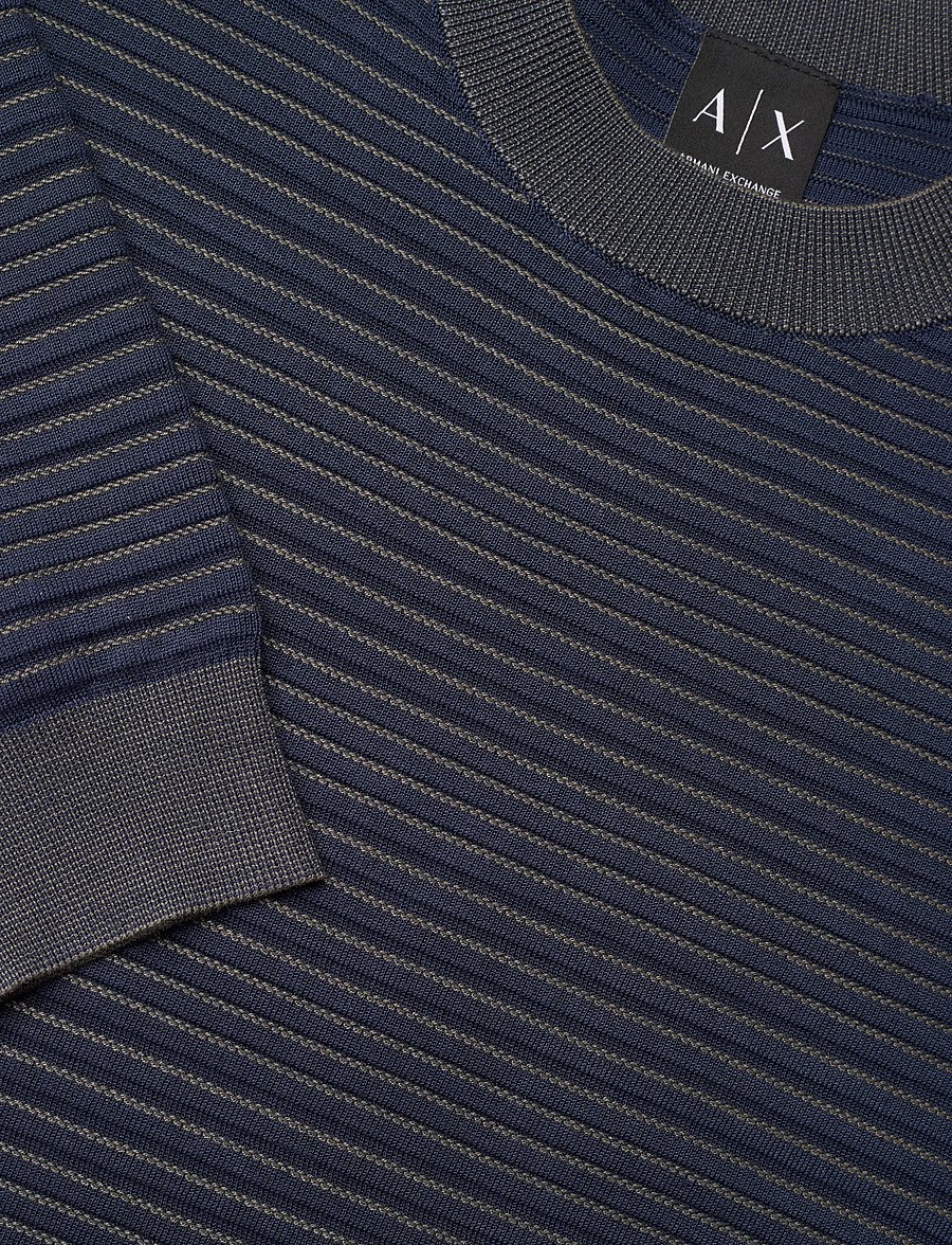 Armani Exchange - PULLOVER - round necks - dress blue/chimera s - 5