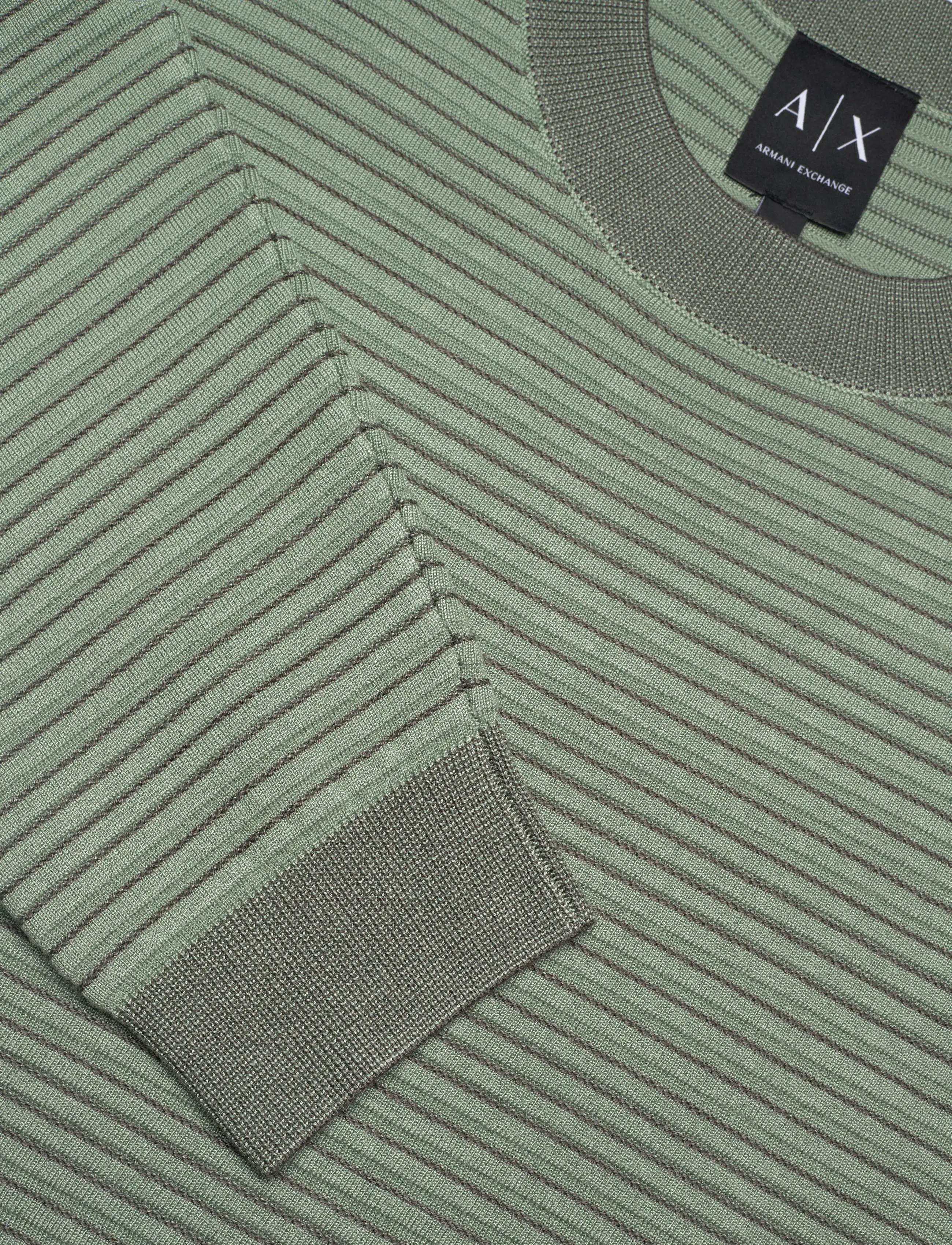 Armani Exchange - PULLOVER - knitted round necks - hedge green/chimera - 2