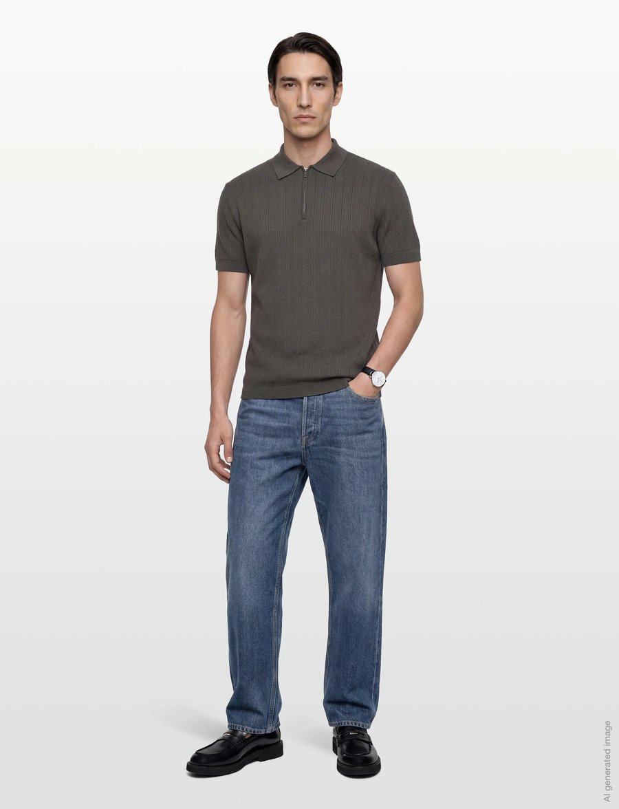 Armani Exchange - KNIT POLO - trikotažiniai polo marškinėliai - chimera - 0