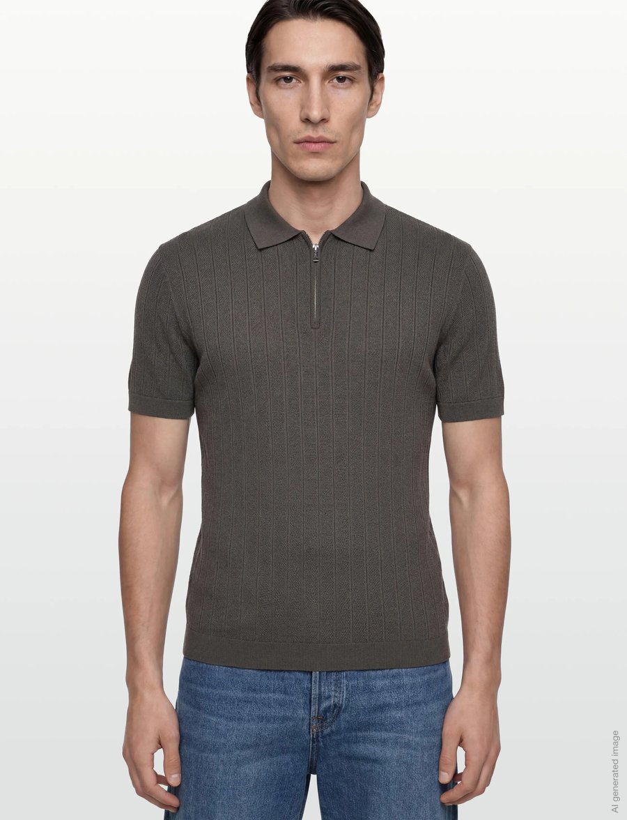 Armani Exchange - KNIT POLO - trikotažiniai polo marškinėliai - chimera - 3