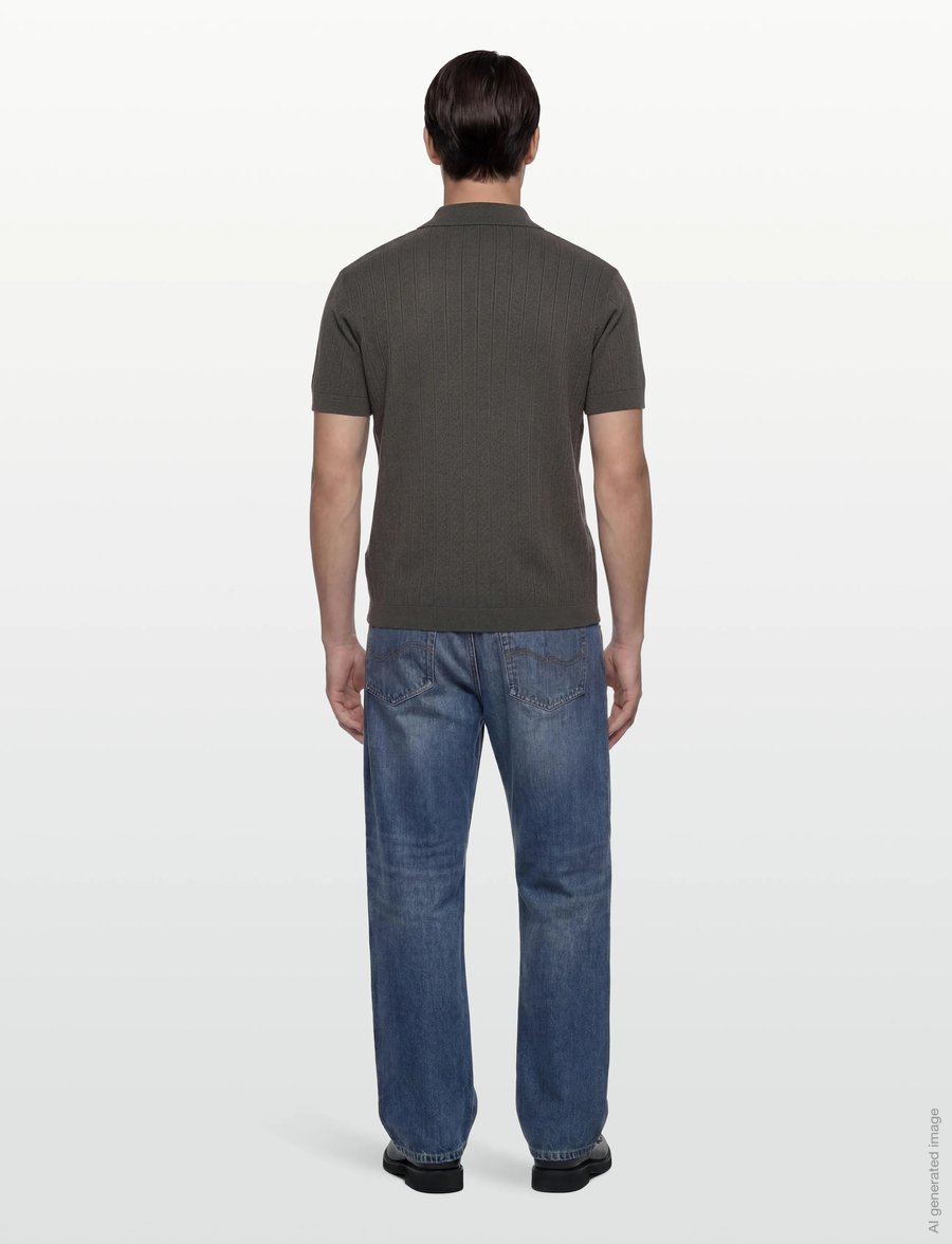 Armani Exchange - KNIT POLO - trikotažiniai polo marškinėliai - chimera - 4