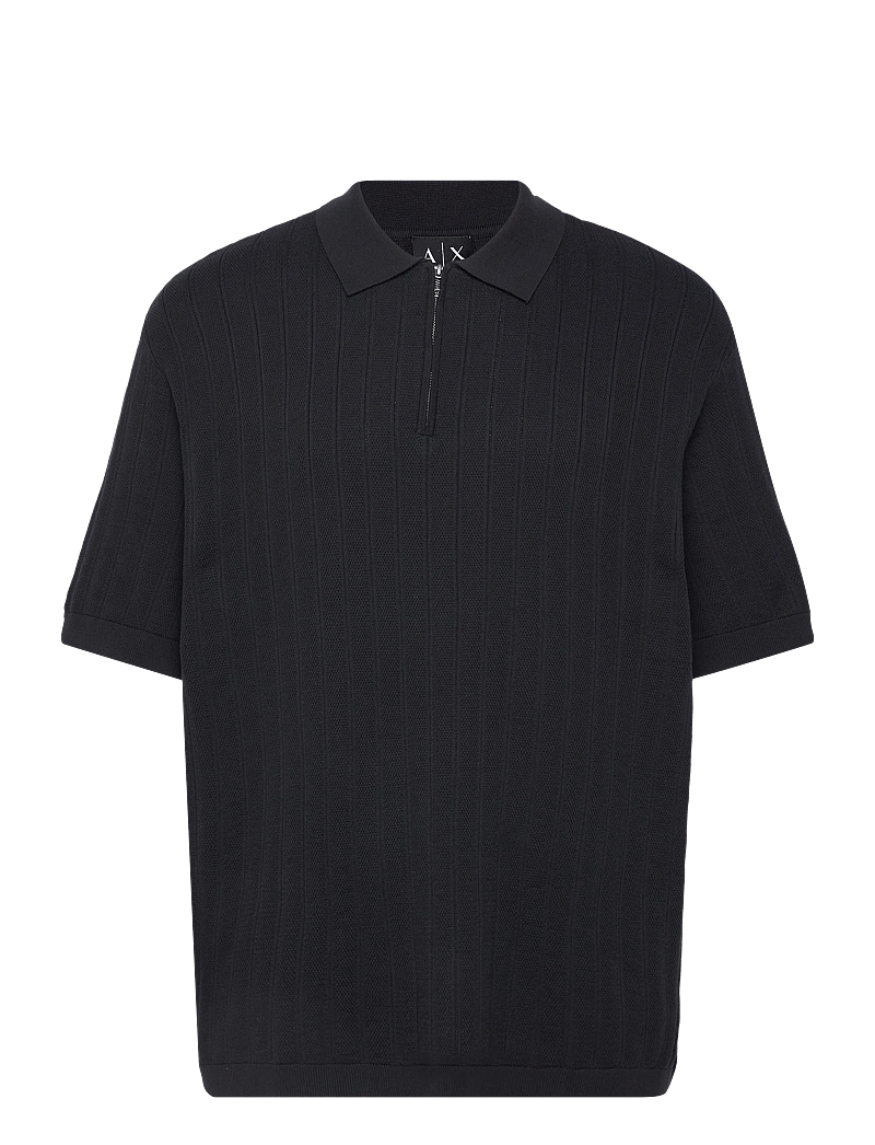 Armani Exchange - KNIT POLO - stickade pikéer - deep navy - 0