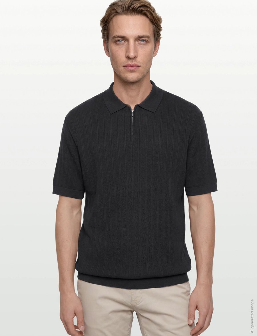 Armani Exchange - KNIT POLO - knitted polos - deep navy - 3