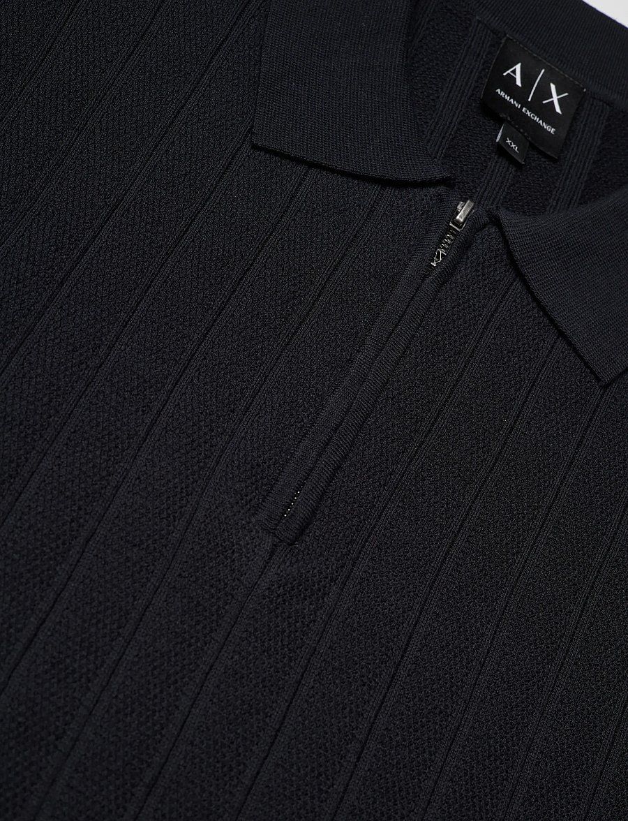 Armani Exchange - KNIT POLO - knitted polos - deep navy - 5