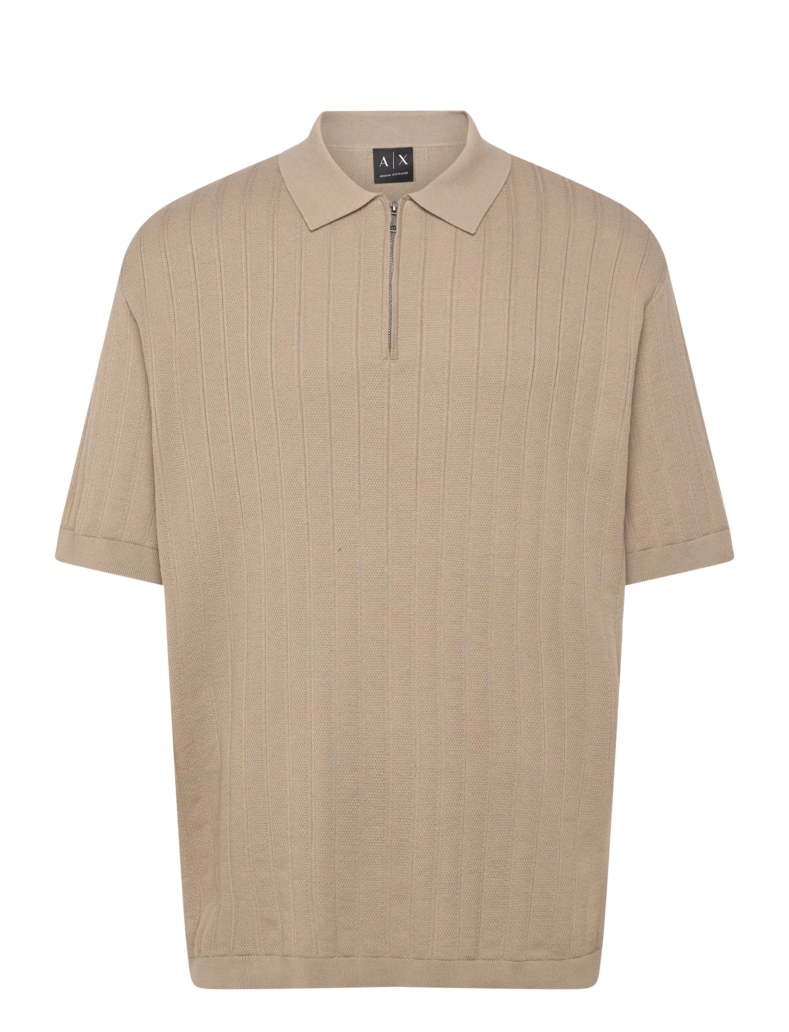 ARMANI EXCHANGE Knit Polo Cream - XXL - Herren