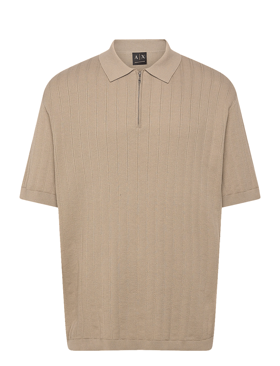 Armani Exchange - KNIT POLO - knitted polos - winter twig - 1