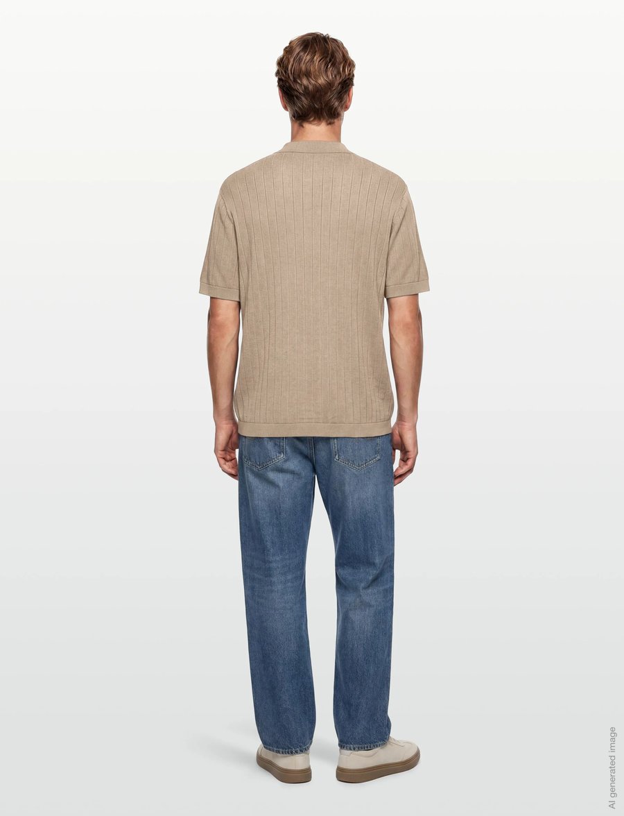 Armani Exchange - KNIT POLO - knitted polos - winter twig - 4