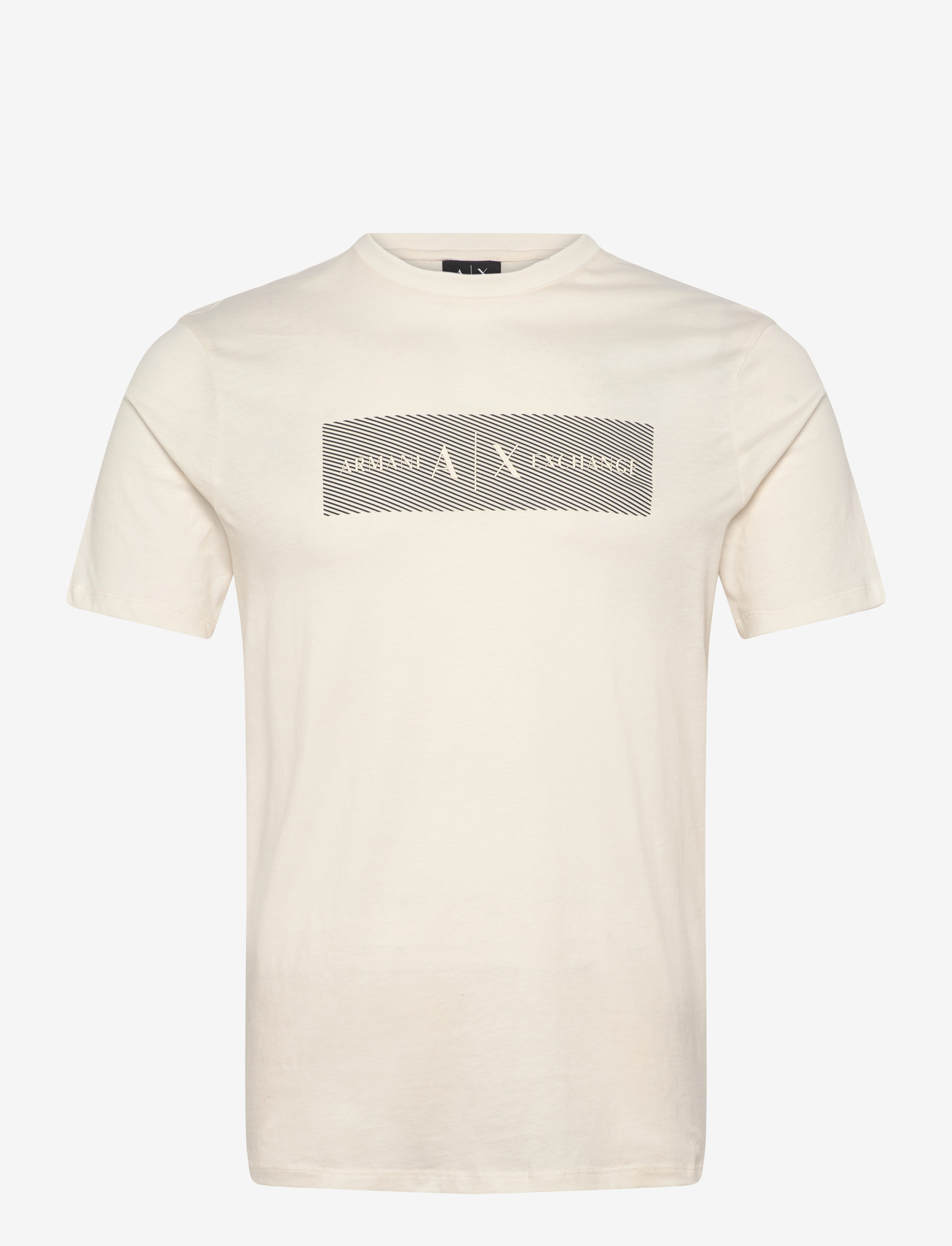 Armani Exchange - T-SHIRT - lühikeste varrukatega t-särgid - cream - 1