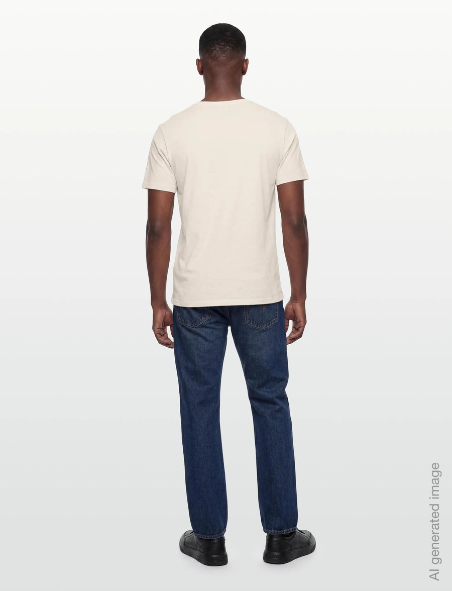 Armani Exchange - T-SHIRT - kurzärmelige t-shirts - cream - 4