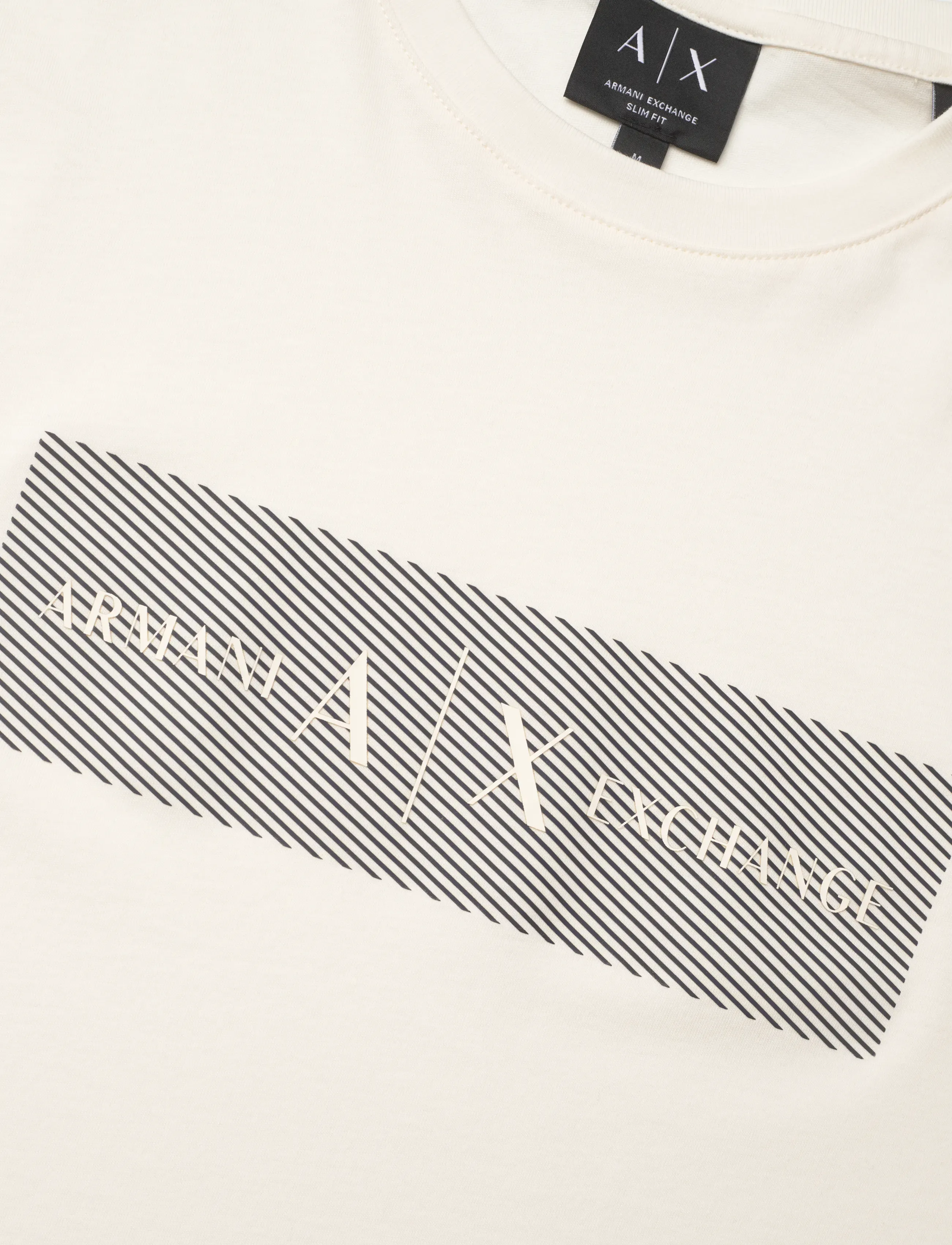 Armani Exchange - T-SHIRT - kortärmade t-shirts - cream - 5