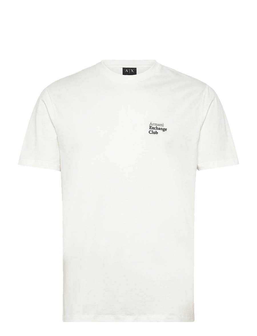 Armani Exchange - T-SHIRT - kurzärmelig - off white - 1