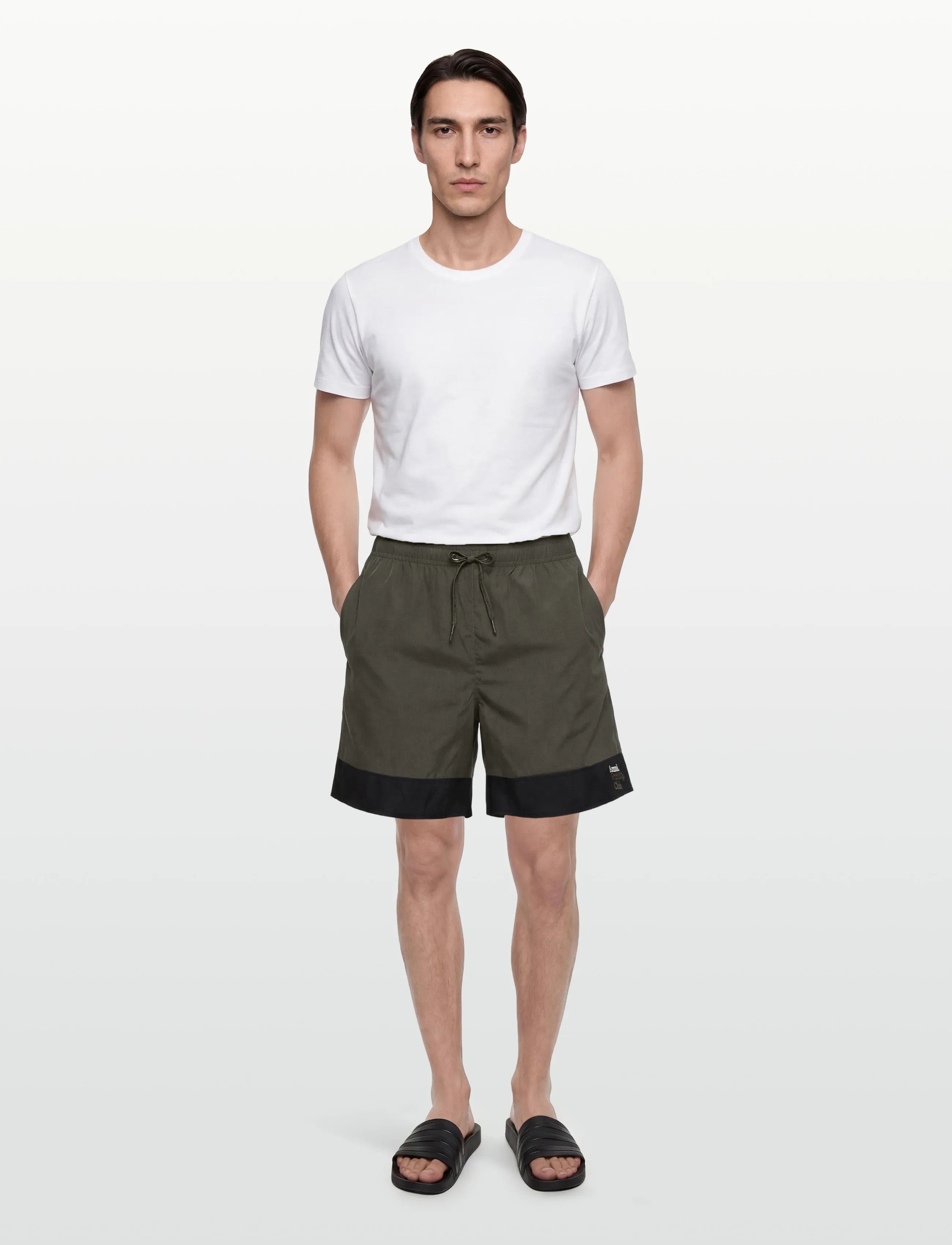 Armani Exchange Boxer Beachwear, Mænd, Boxer Badeshorts, Sort, Str: L