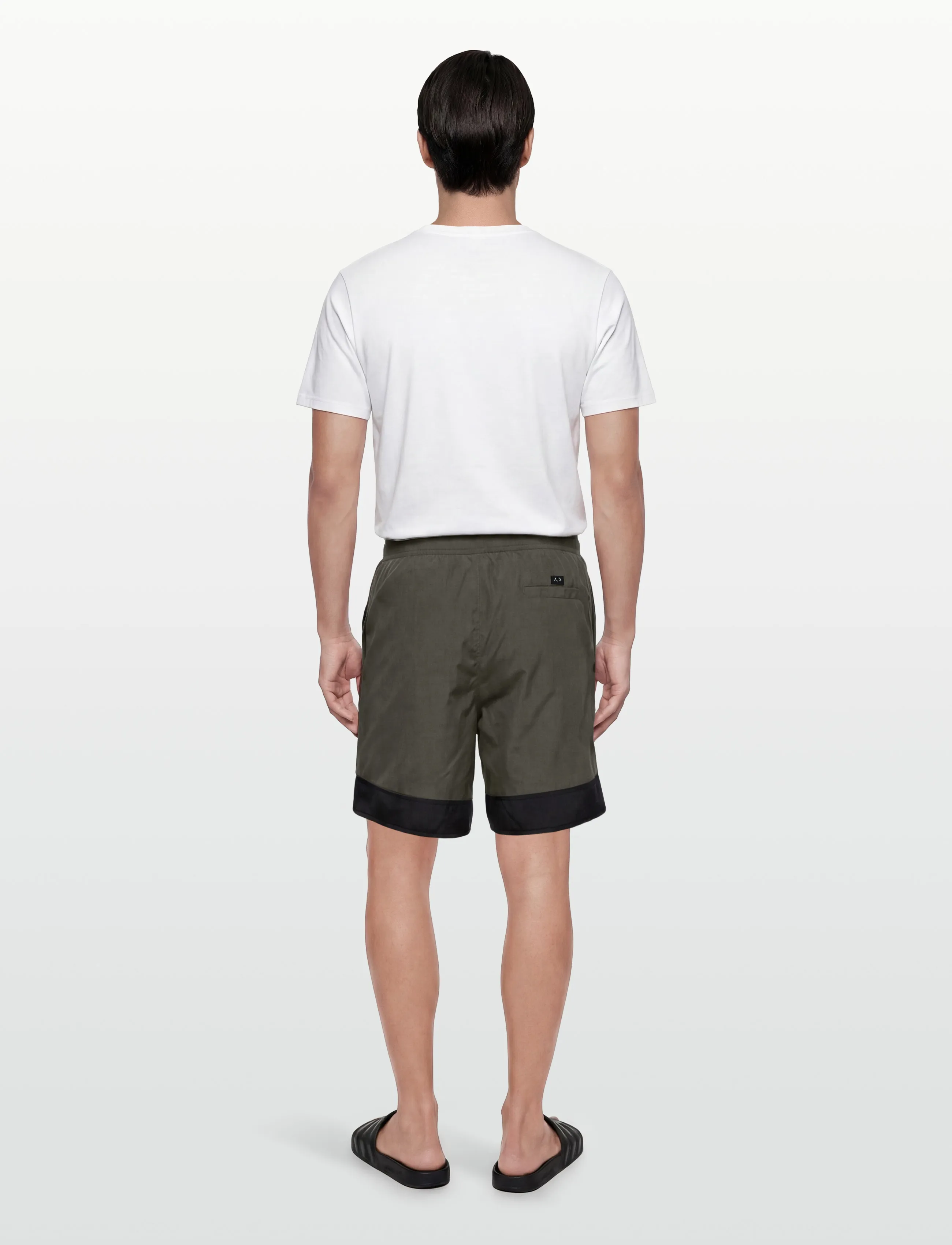 Armani Exchange - BOXER BEACHWEAR - badeshorts - chimera/black - 4