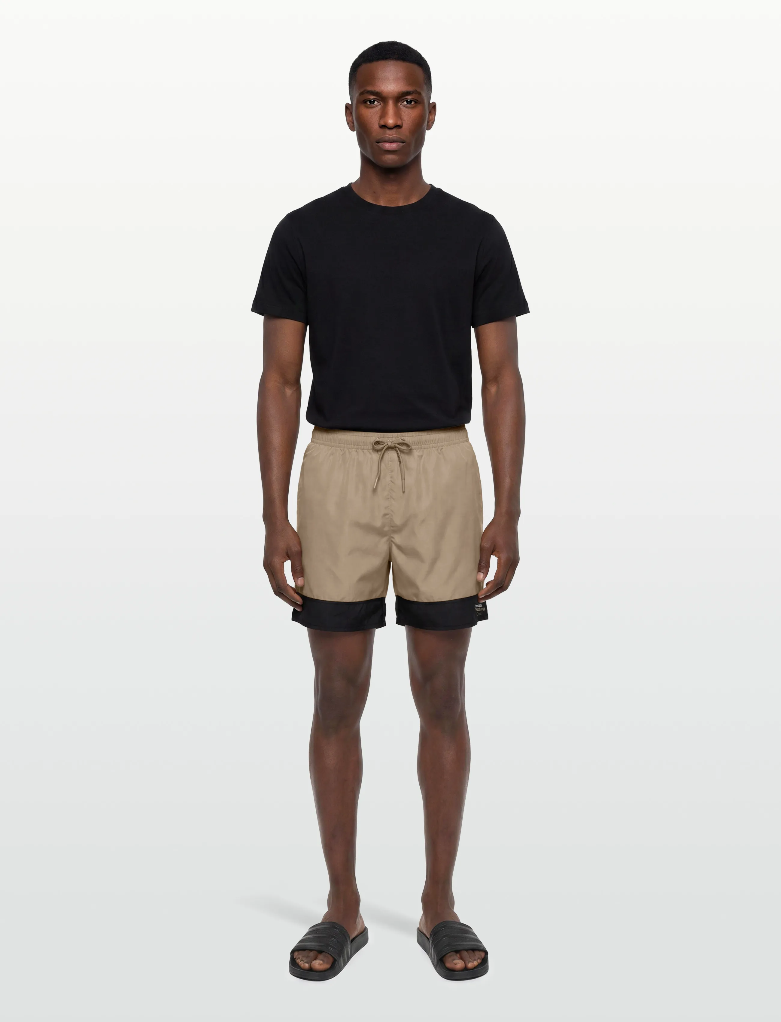Armani Exchange Boxer Beachwear, Mænd, Boxer Badeshorts, Sort, Str: XXL