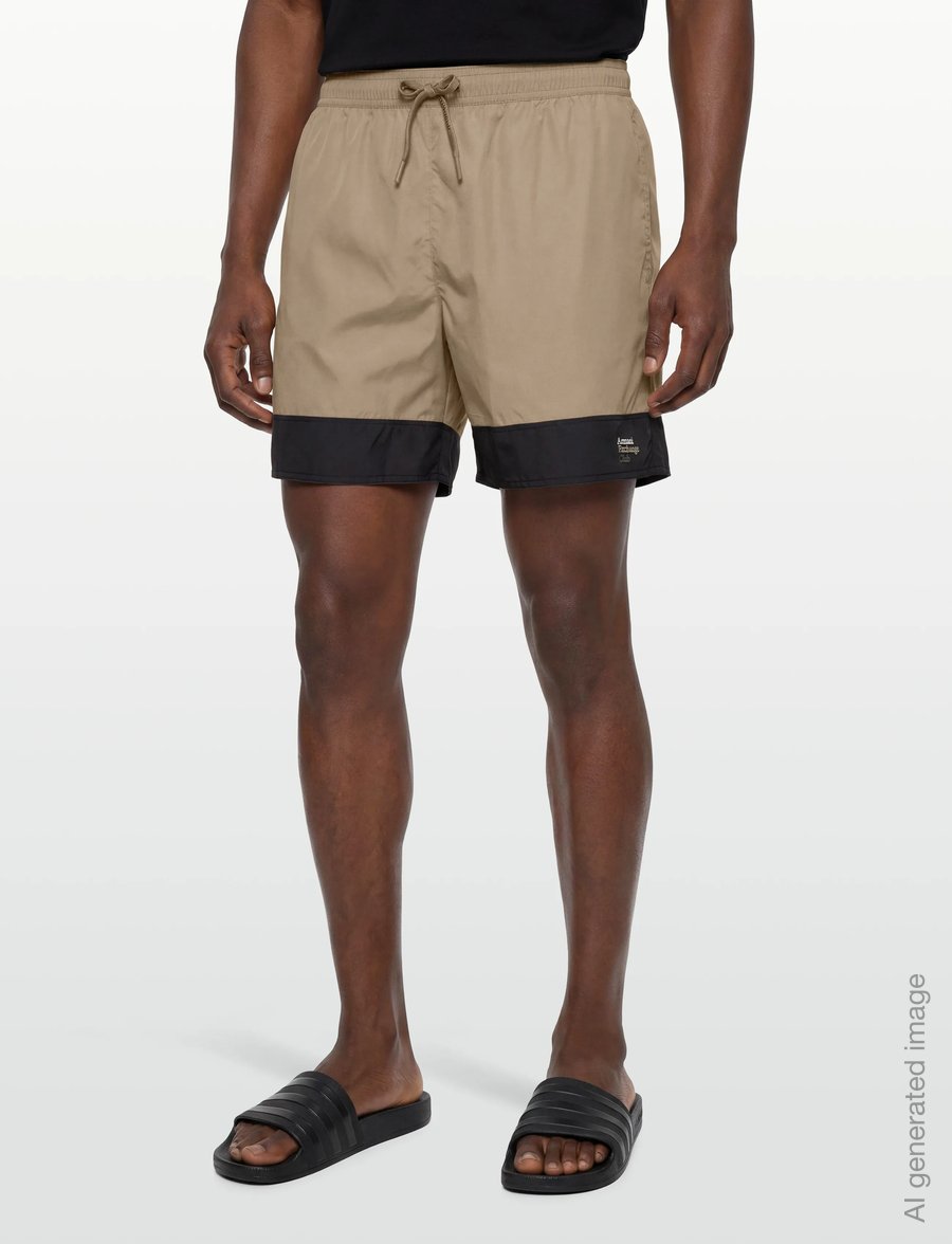 Armani Exchange - BOXER BEACHWEAR - ujumispüksid - winter twing/black - 3