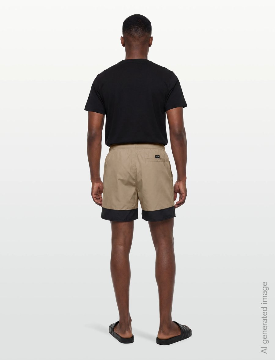 Armani Exchange - BOXER BEACHWEAR - ujumispüksid - winter twing/black - 4