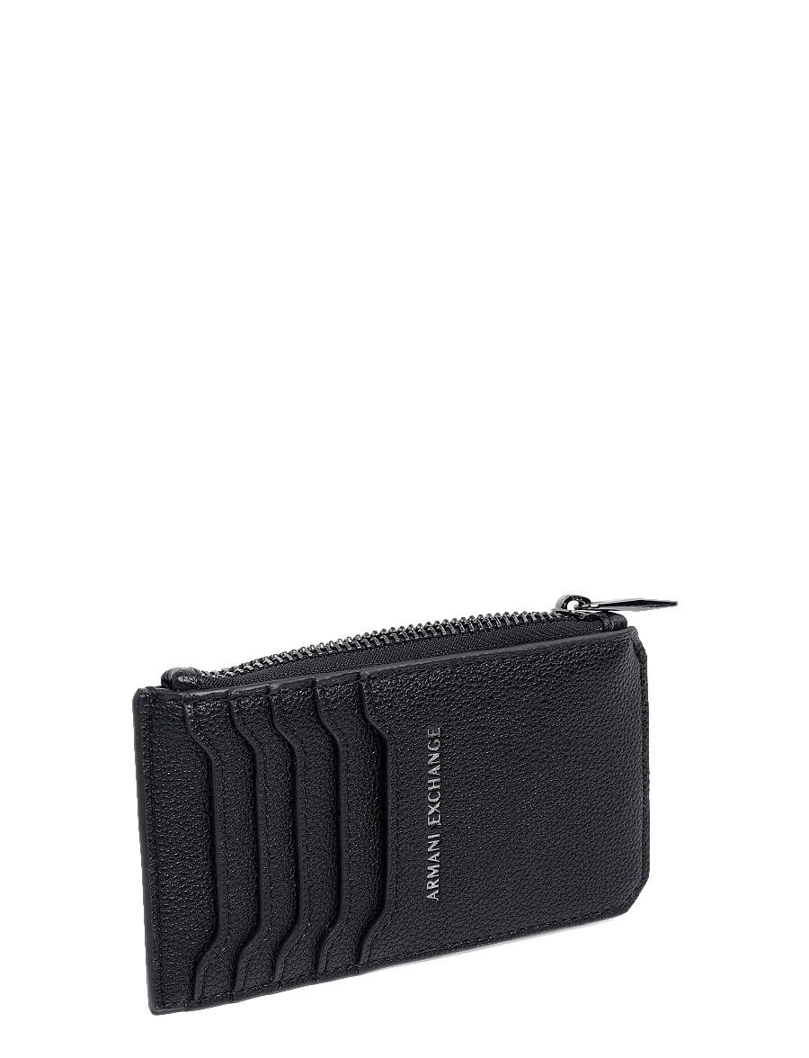 Armani Exchange - WALLET - plånböcker - black - 2