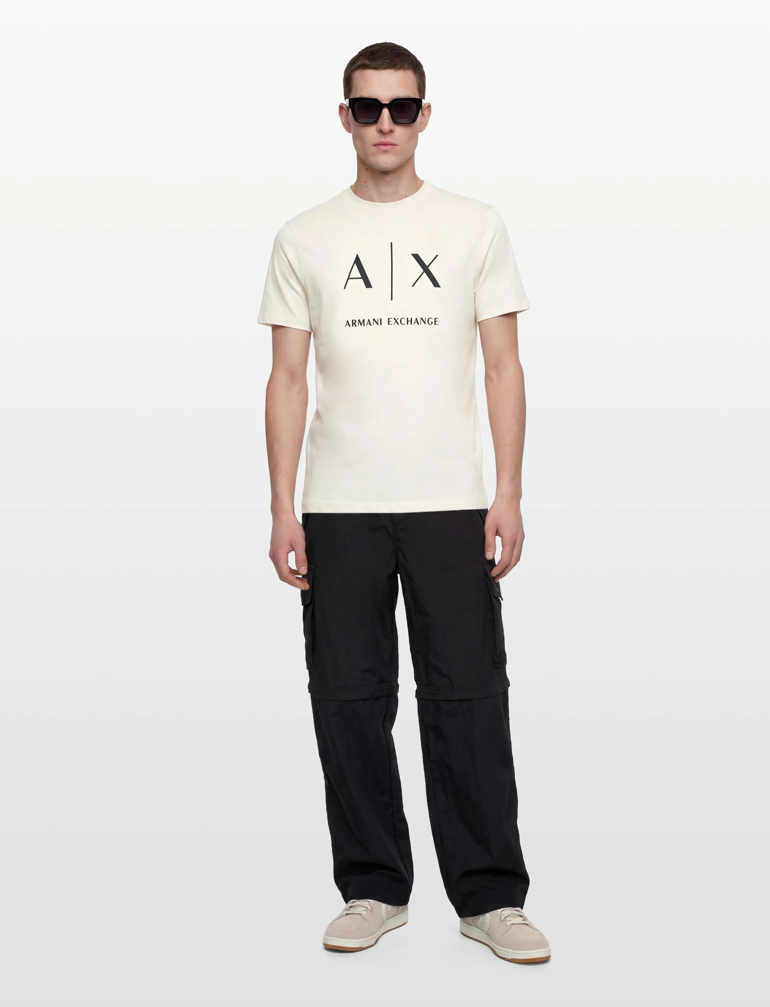 Armani Exchange T-SHIRT - Armani Exchange - CREAM / cream