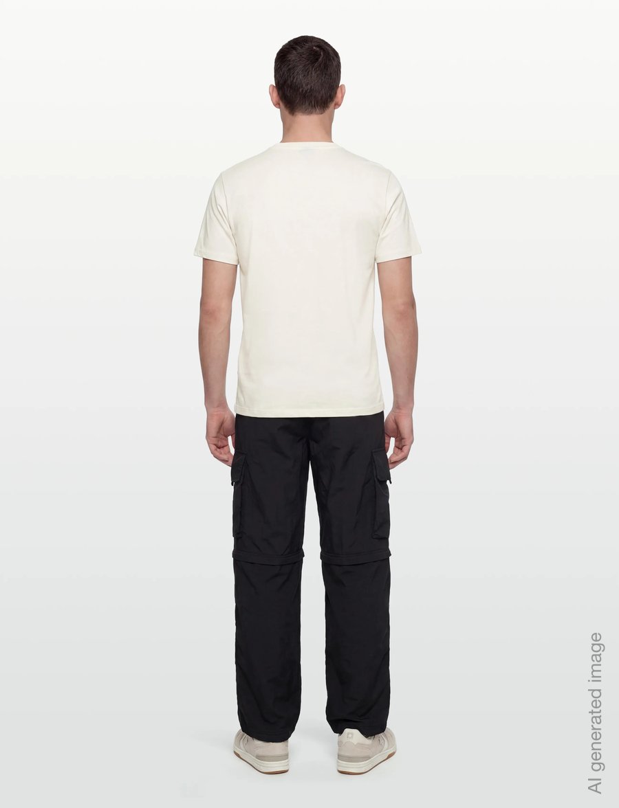 Armani Exchange - T-SHIRT - kurzärmelige t-shirts - cream - 4