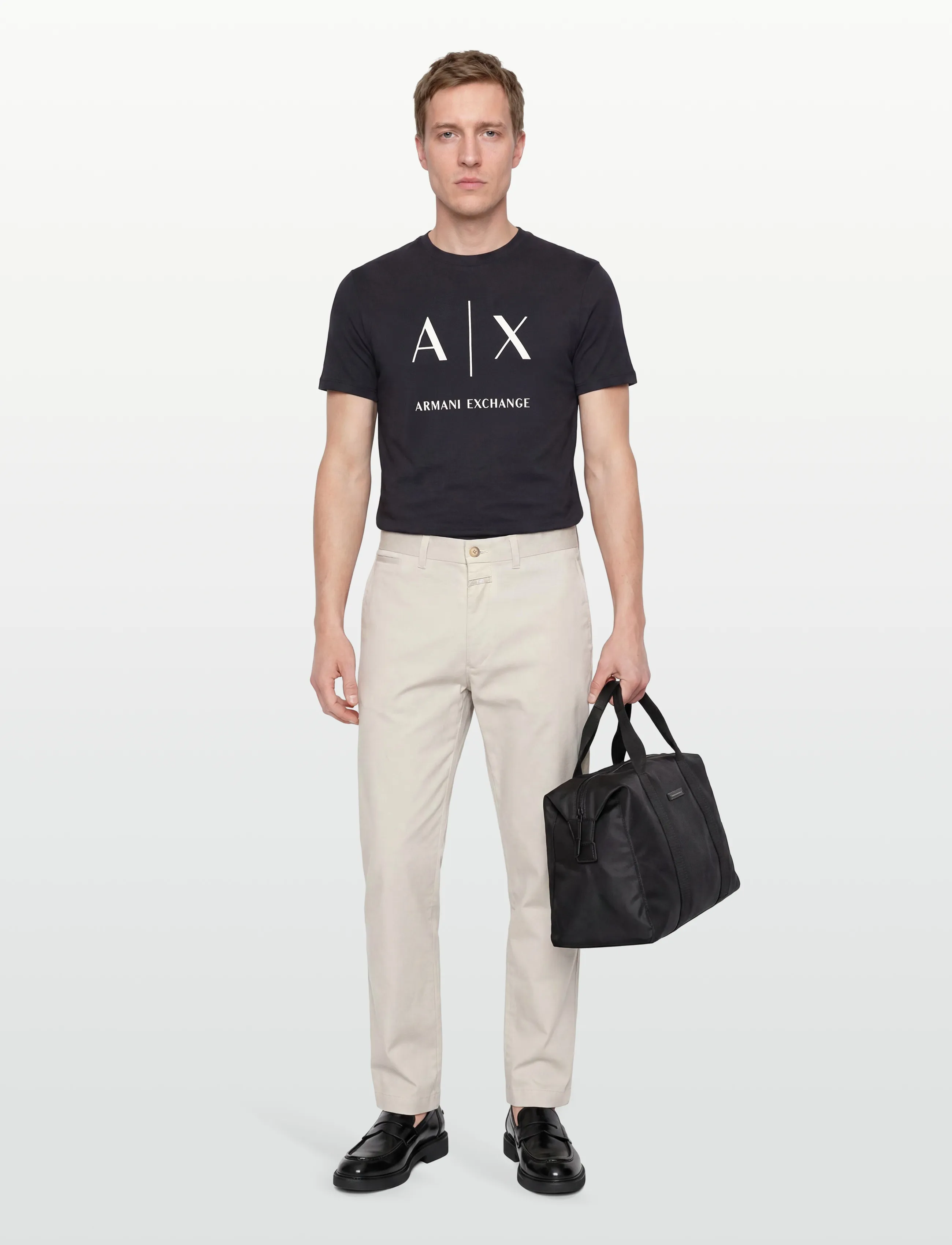 Armani Exchange T-SHIRT - Armani Exchange - DEEP NAVY / black
