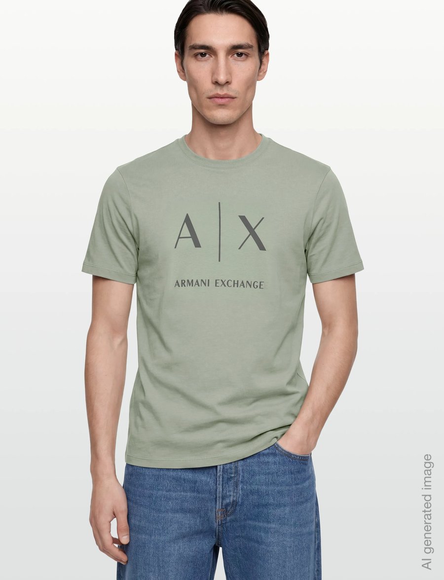 Armani Exchange - T-SHIRT - kortærmede t-shirts - hedge green - 3