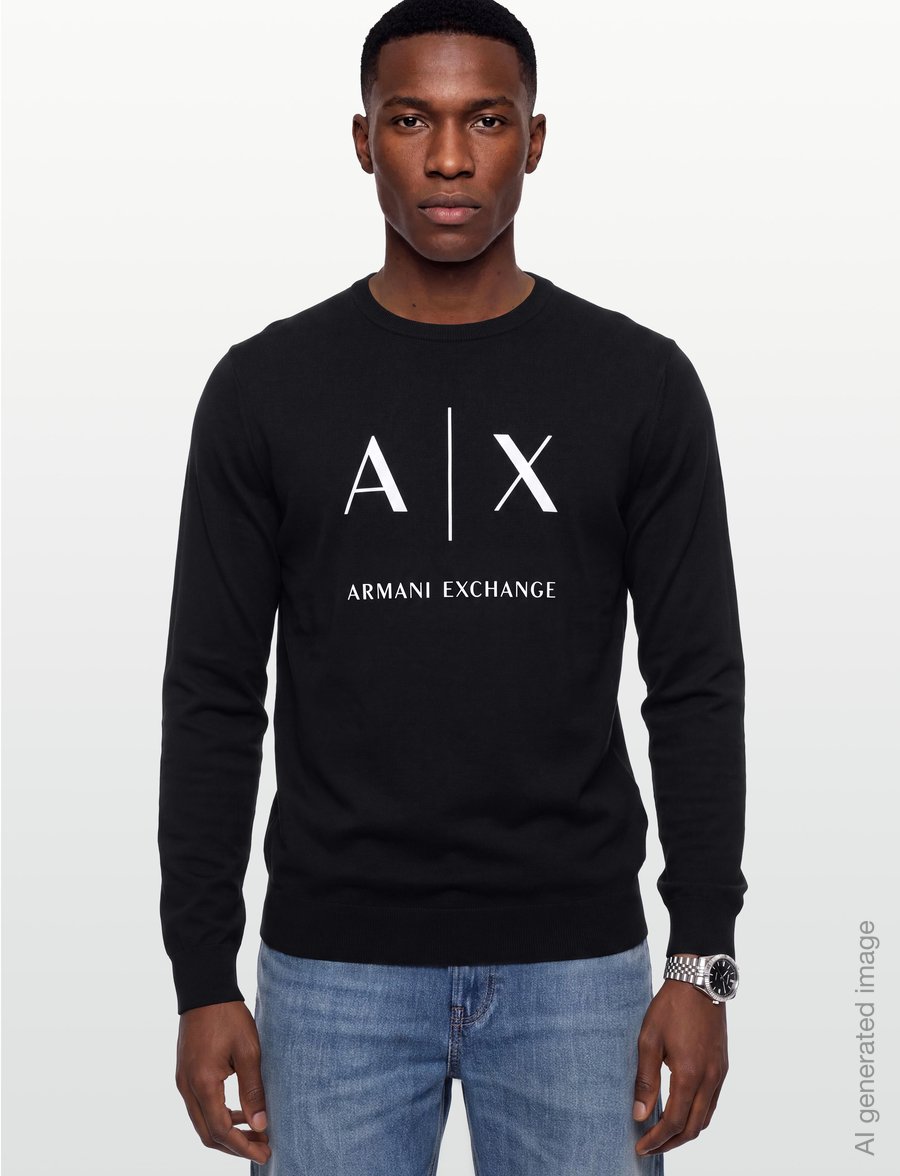 Armani Exchange - T-SHIRT - long-sleeved t-shirts - deep navy - 3