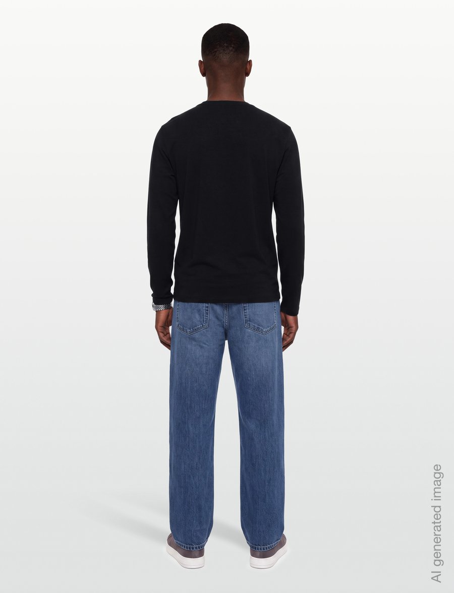 Armani Exchange - T-SHIRT - long-sleeved t-shirts - deep navy - 4