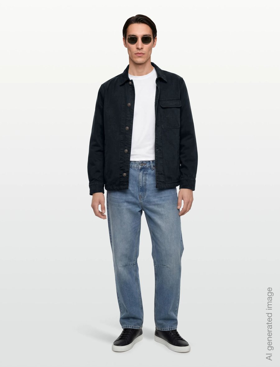 Armani Exchange - BLOUSON JACKET - höstjackor - deep navy - 0