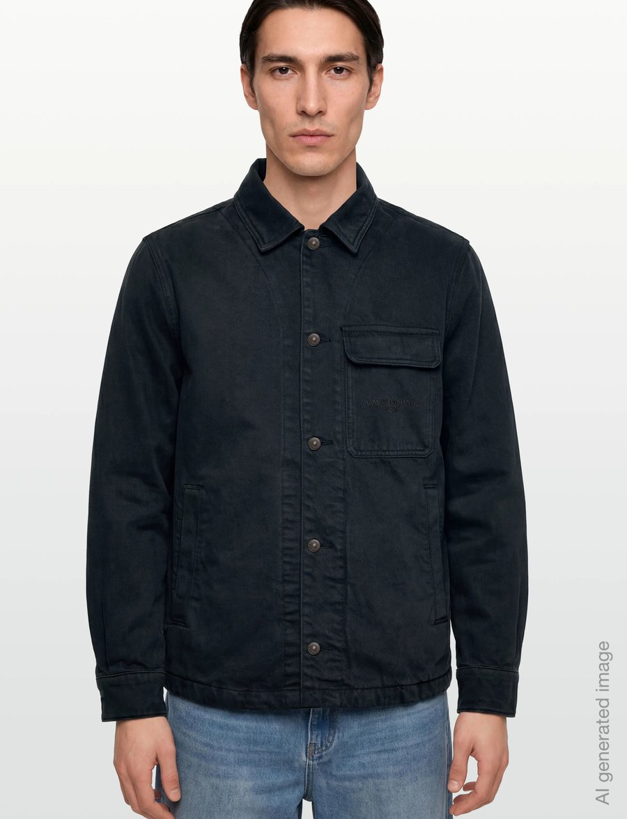 Armani Exchange - BLOUSON JACKET - höstjackor - deep navy - 3