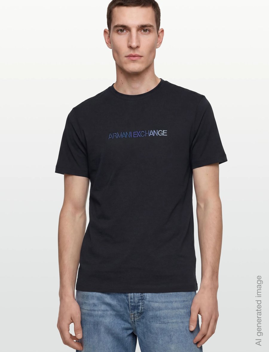 Armani Exchange - T-SHIRT - kurzärmelige t-shirts - deep navy - 3