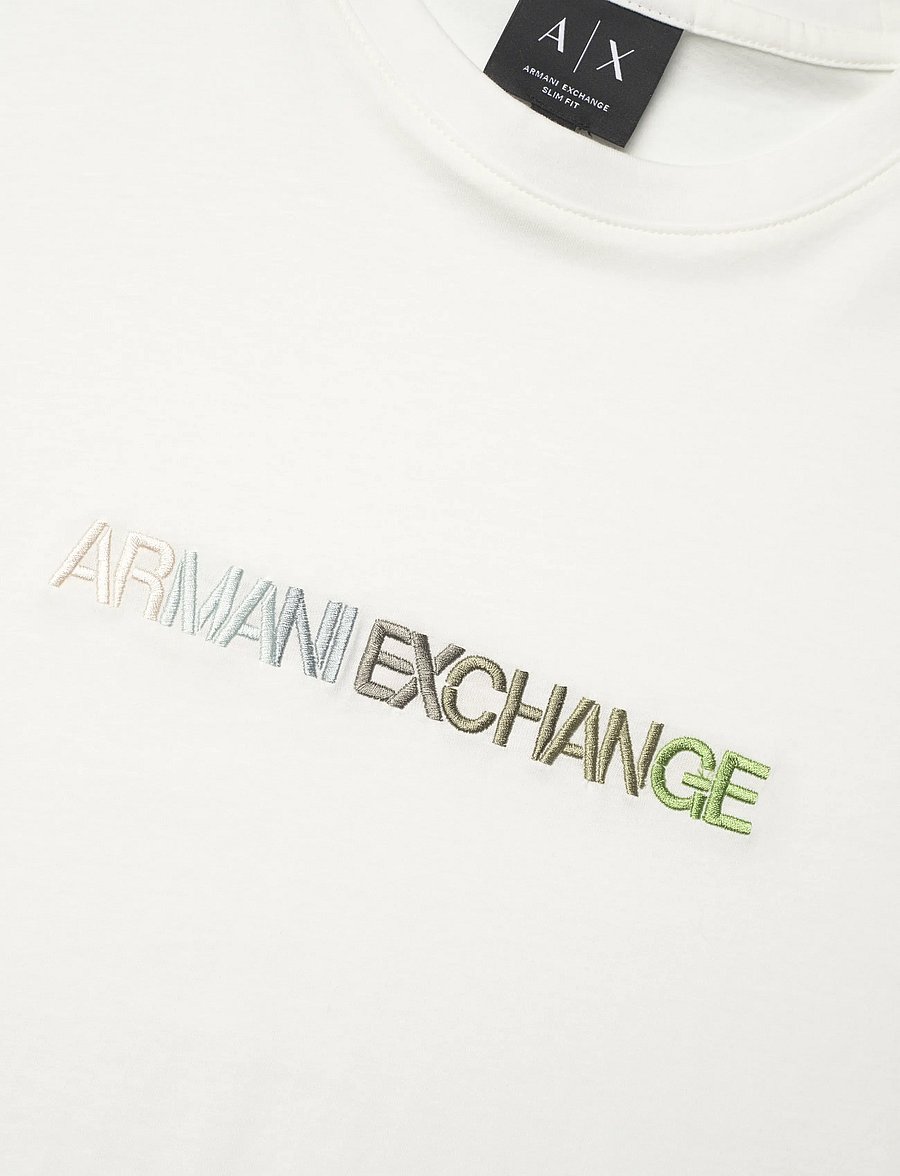 Armani Exchange - T-SHIRT - kurzärmelige t-shirts - off white - 5