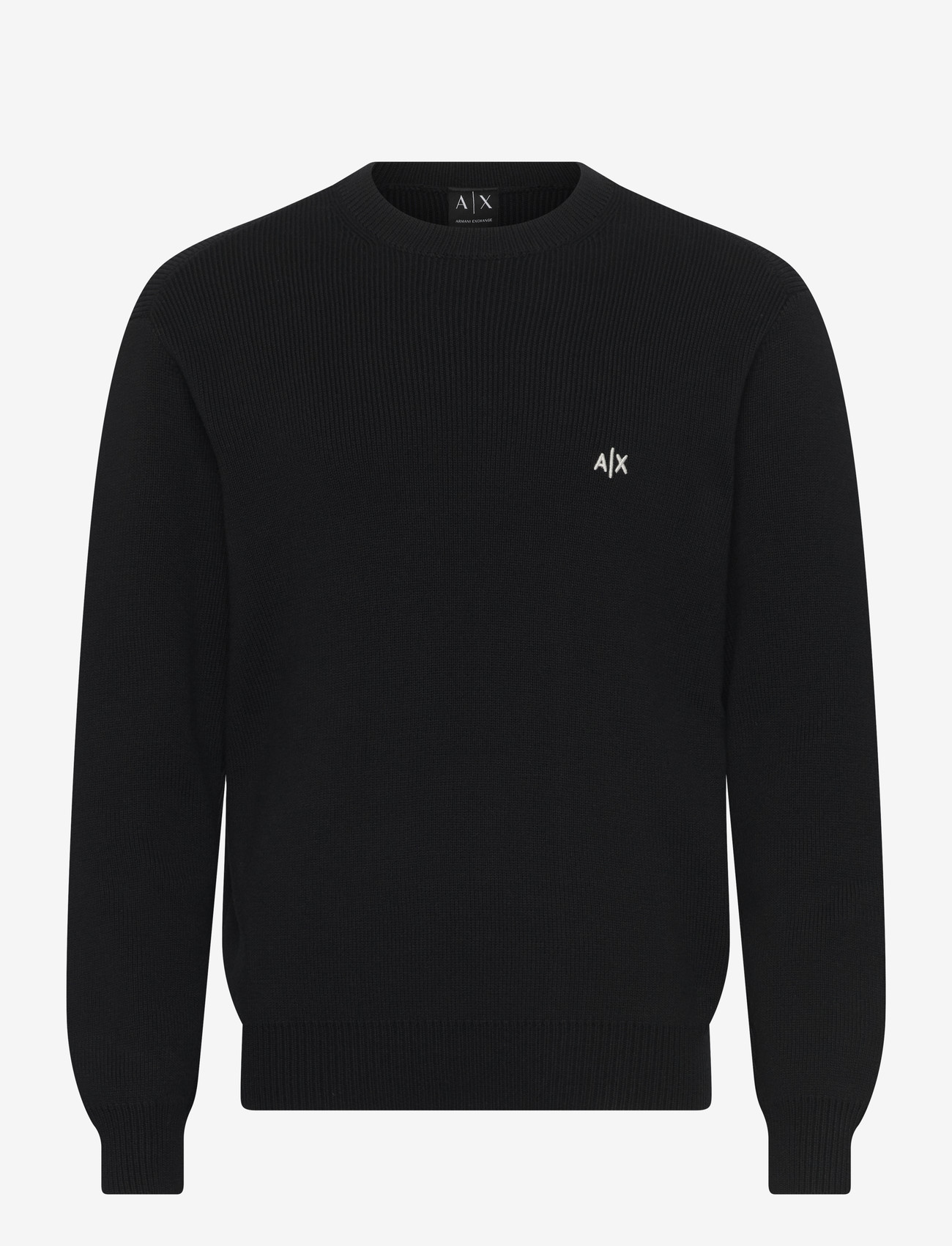 Armani Exchange - PULLOVER - stickade basplagg - black - 1