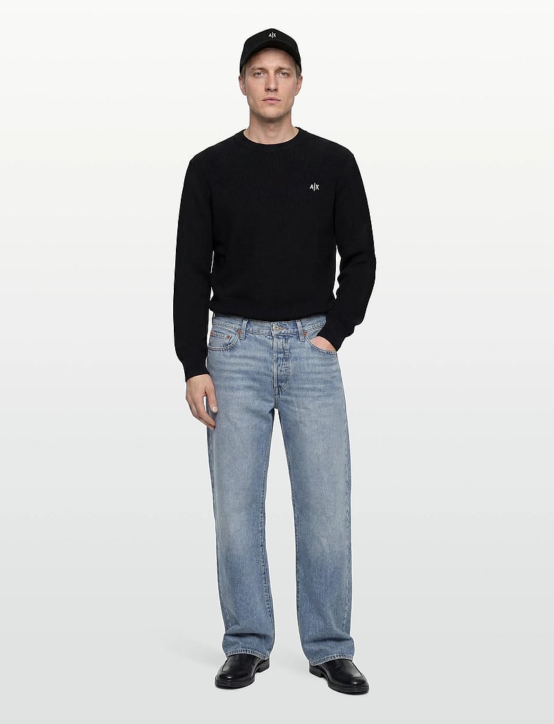 Armani Exchange - PULLOVER - rund hals - black - 0