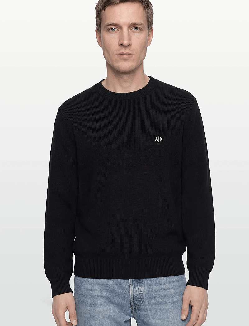 Armani Exchange - PULLOVER - rund hals - black - 3