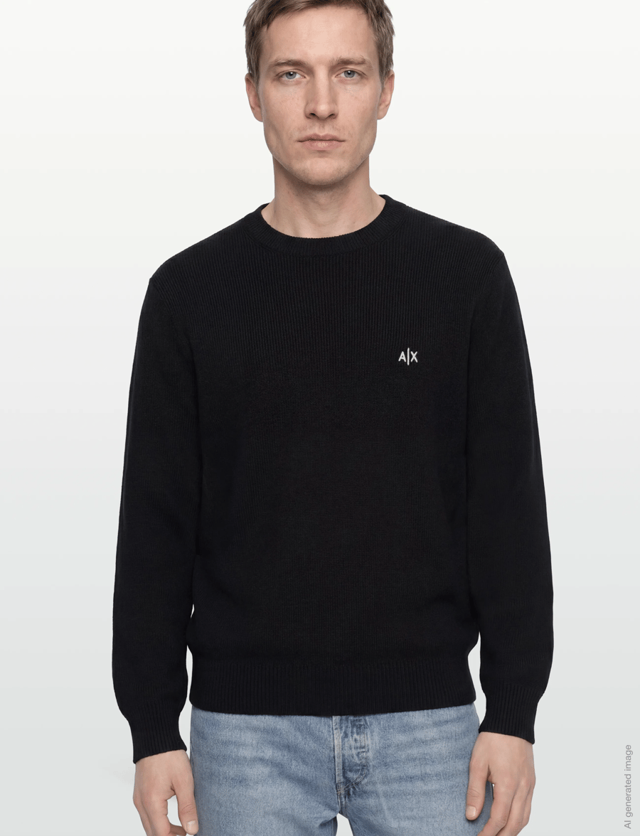 Armani Exchange - PULLOVER - rundhals - black - 3
