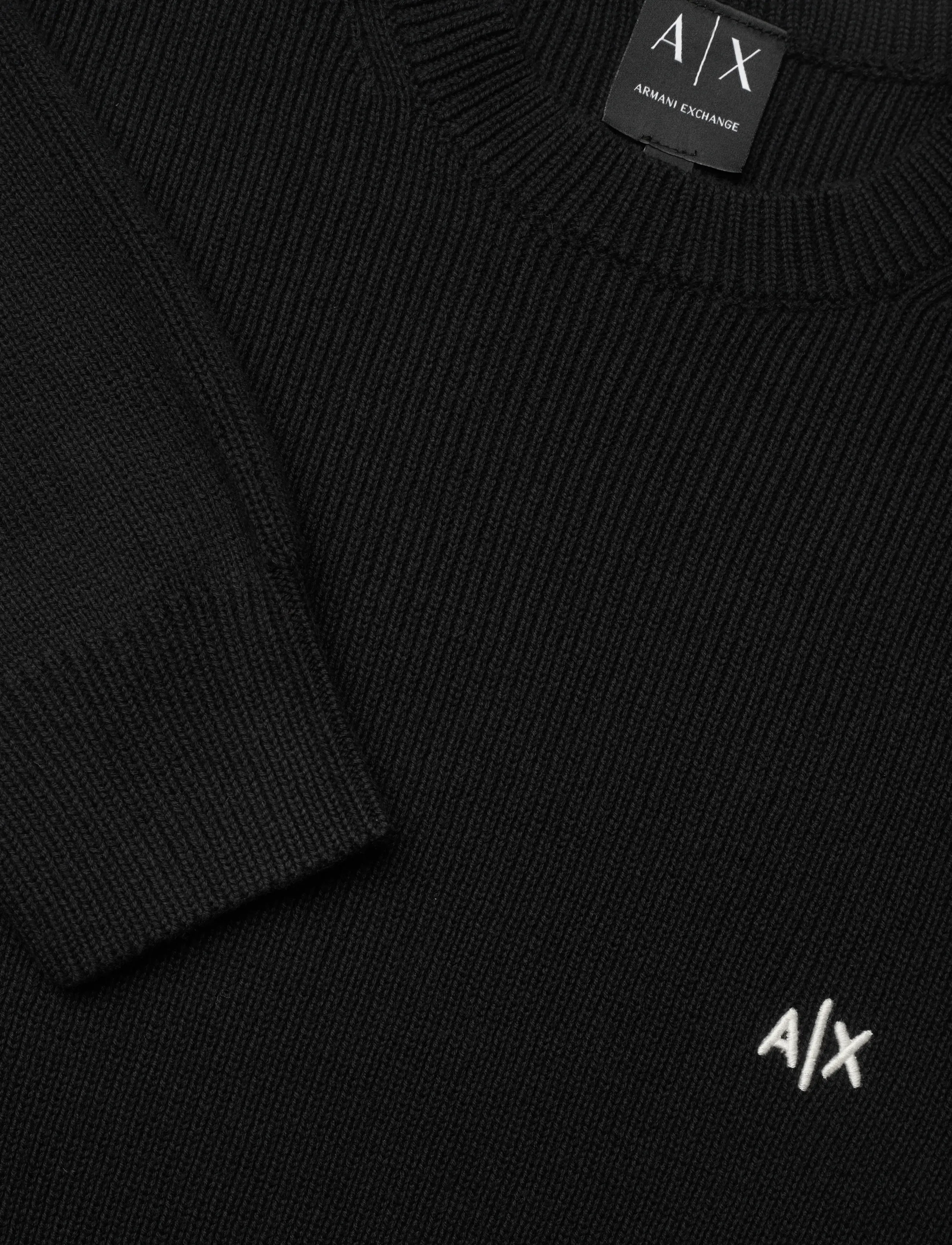 Armani Exchange - PULLOVER - basic knitwear - black - 5