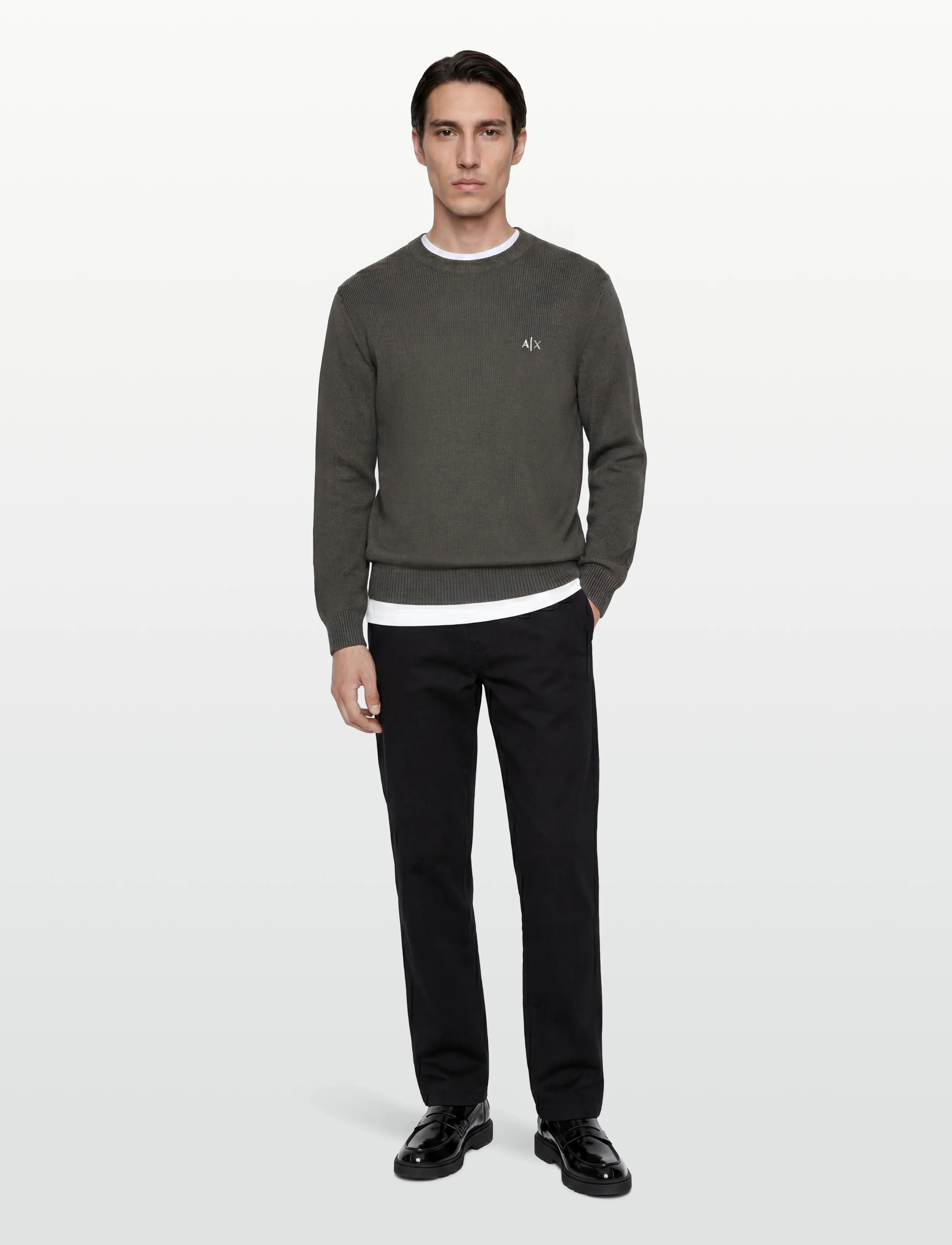 Armani Exchange PULLOVER - Rundhals - CHIMERA / brown