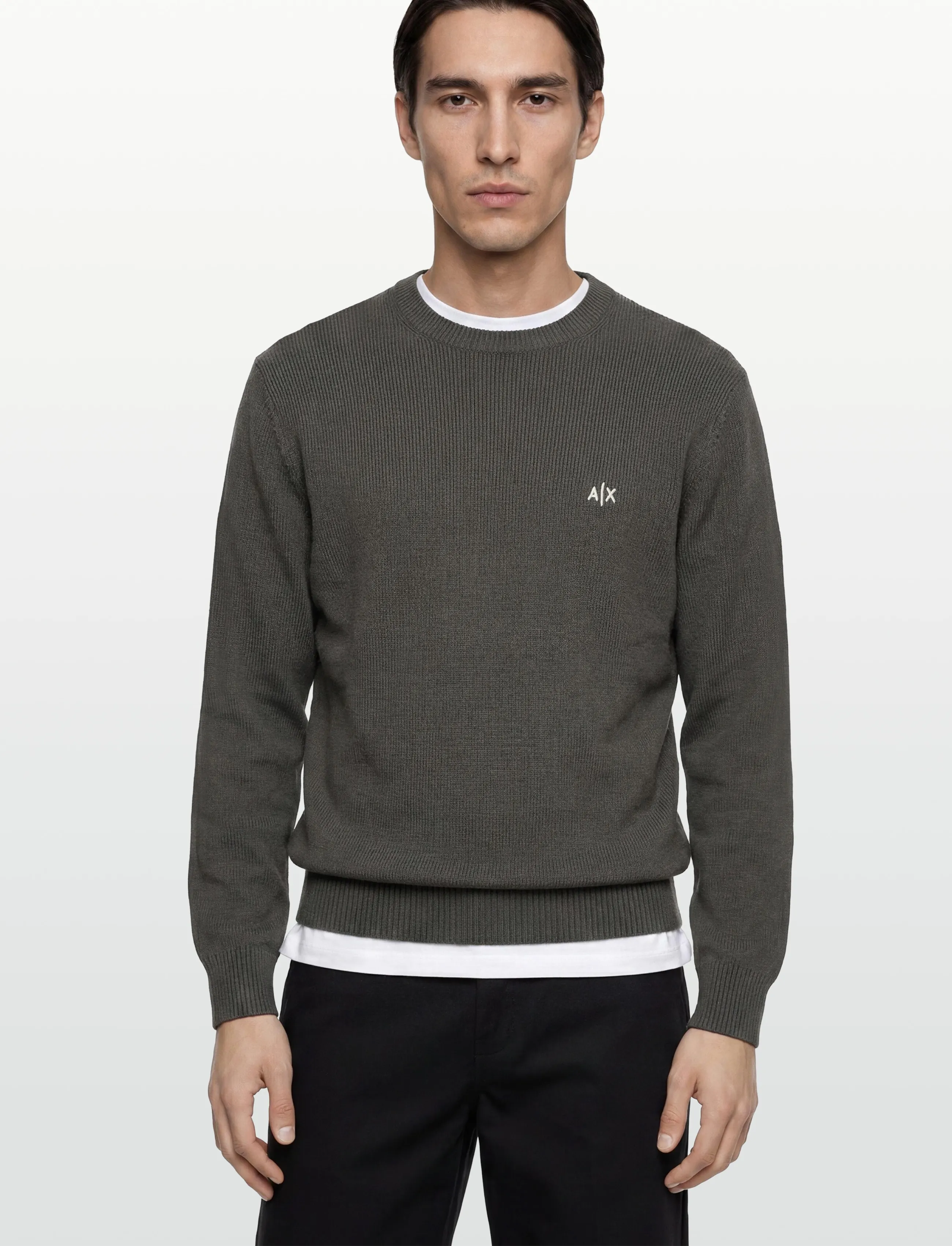 Armani Exchange - PULLOVER - Ümara kaelusega - chimera - 3